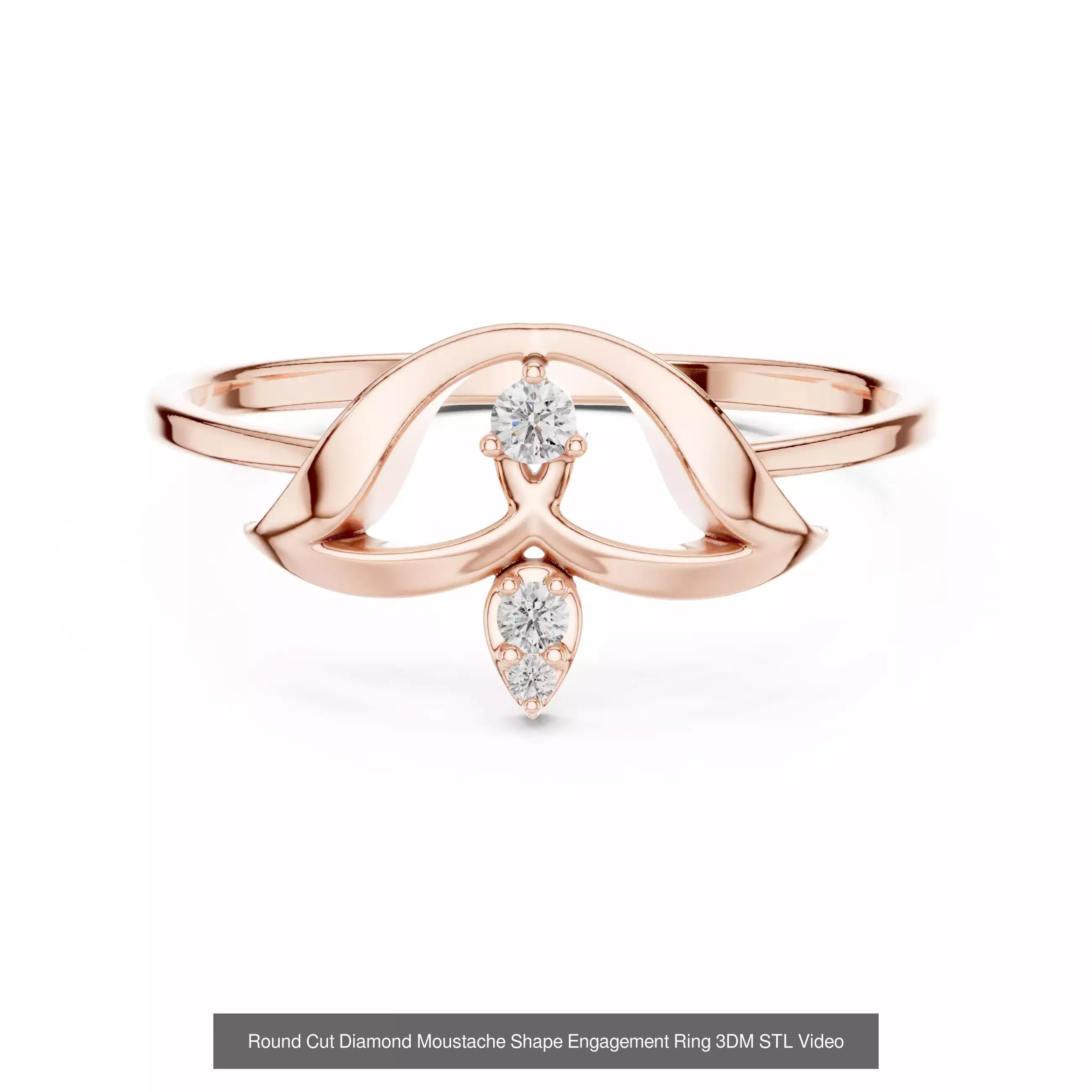 363 Cluster Woman Rings 3DM STL OBJ FBX with 3 COLOR Video 3D Model Collection_71