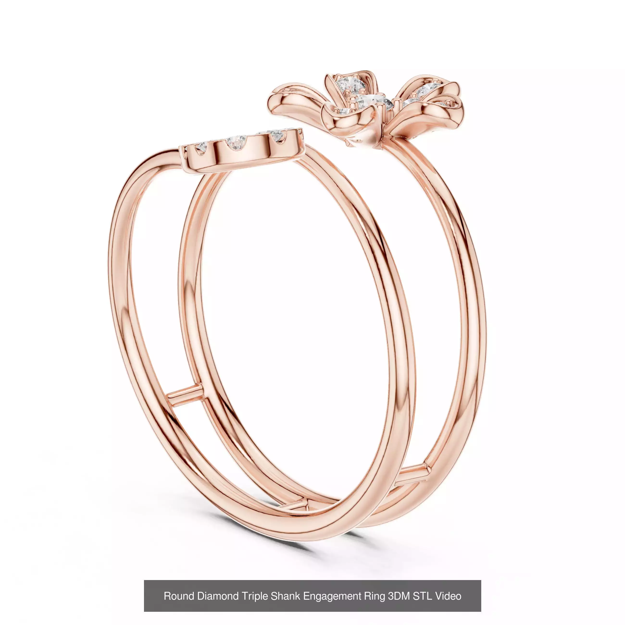 363 Cluster Woman Rings 3DM STL OBJ FBX with 3 COLOR Video 3D Model Collection_151