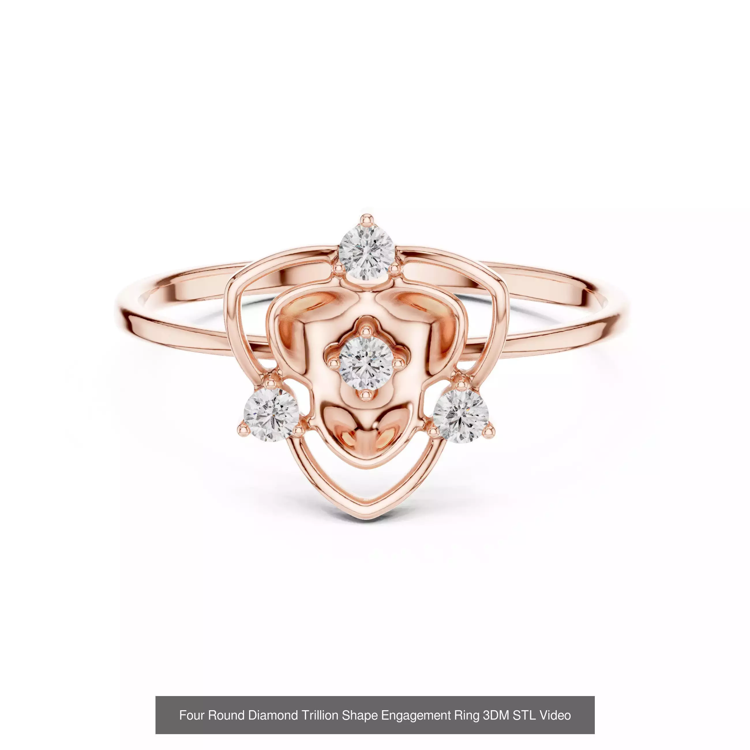 363 Cluster Woman Rings 3DM STL OBJ FBX with 3 COLOR Video 3D Model Collection_72