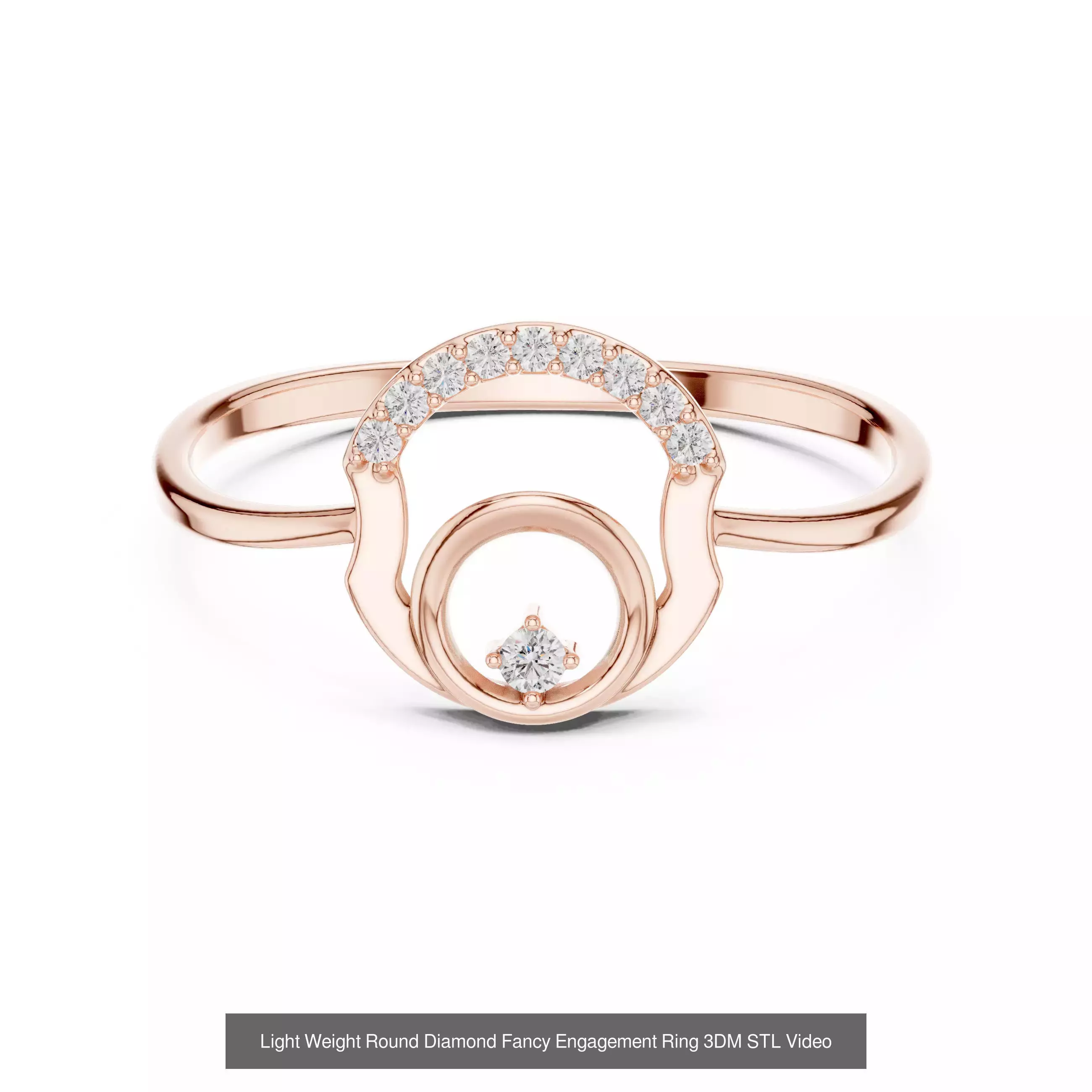 363 Cluster Woman Rings 3DM STL OBJ FBX with 3 COLOR Video 3D Model Collection_61