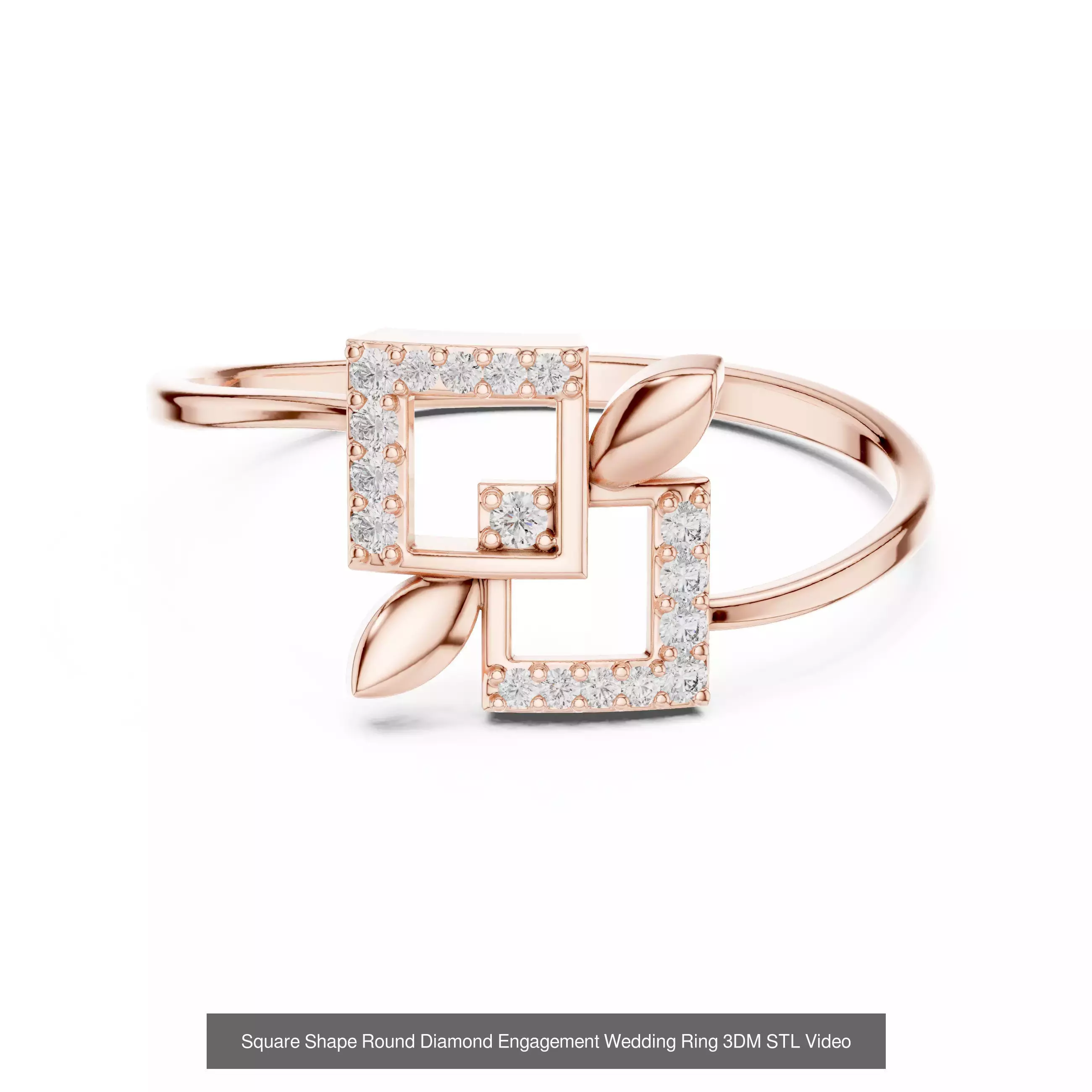 363 Cluster Woman Rings 3DM STL OBJ FBX with 3 COLOR Video 3D Model Collection_120