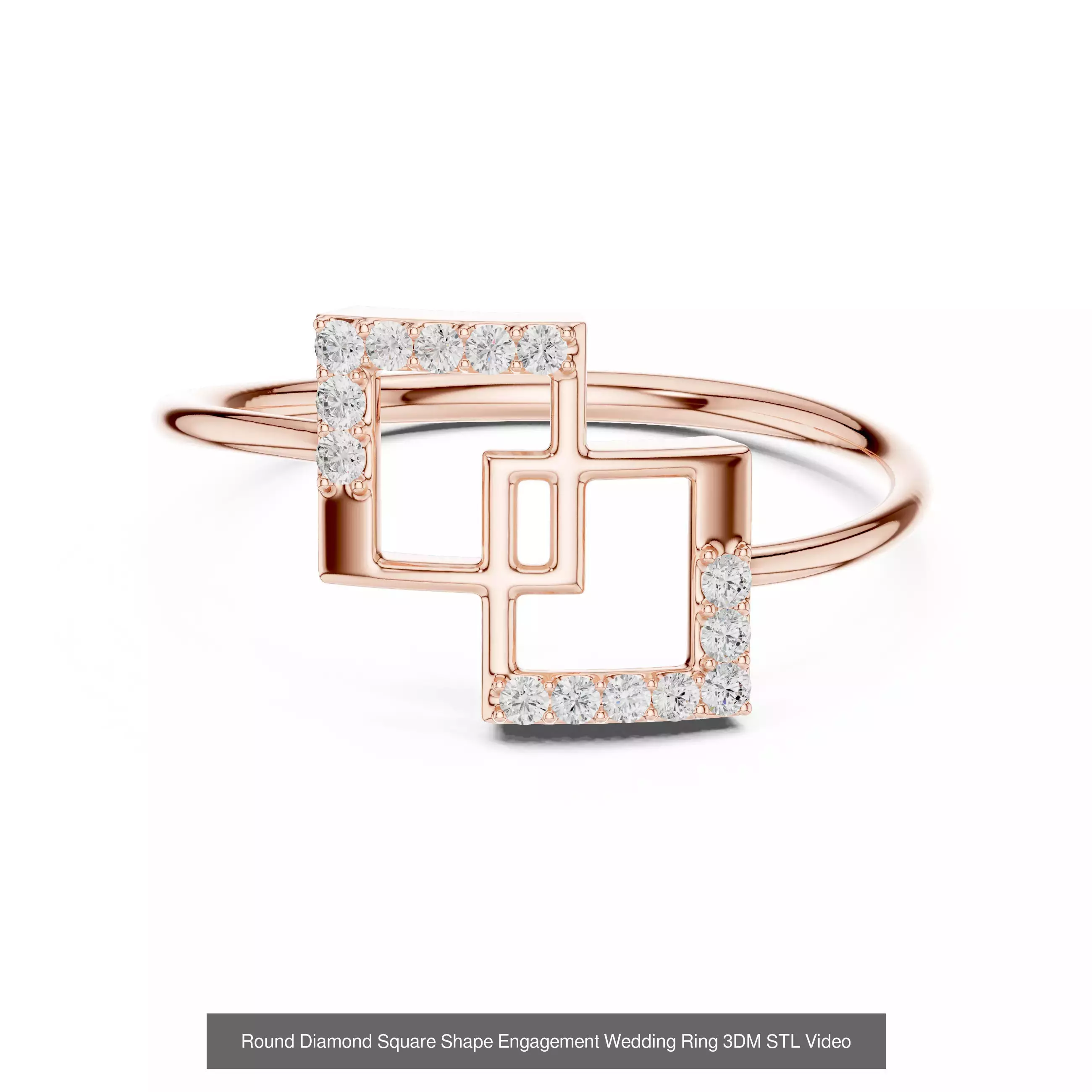 363 Cluster Woman Rings 3DM STL OBJ FBX with 3 COLOR Video 3D Model Collection_28