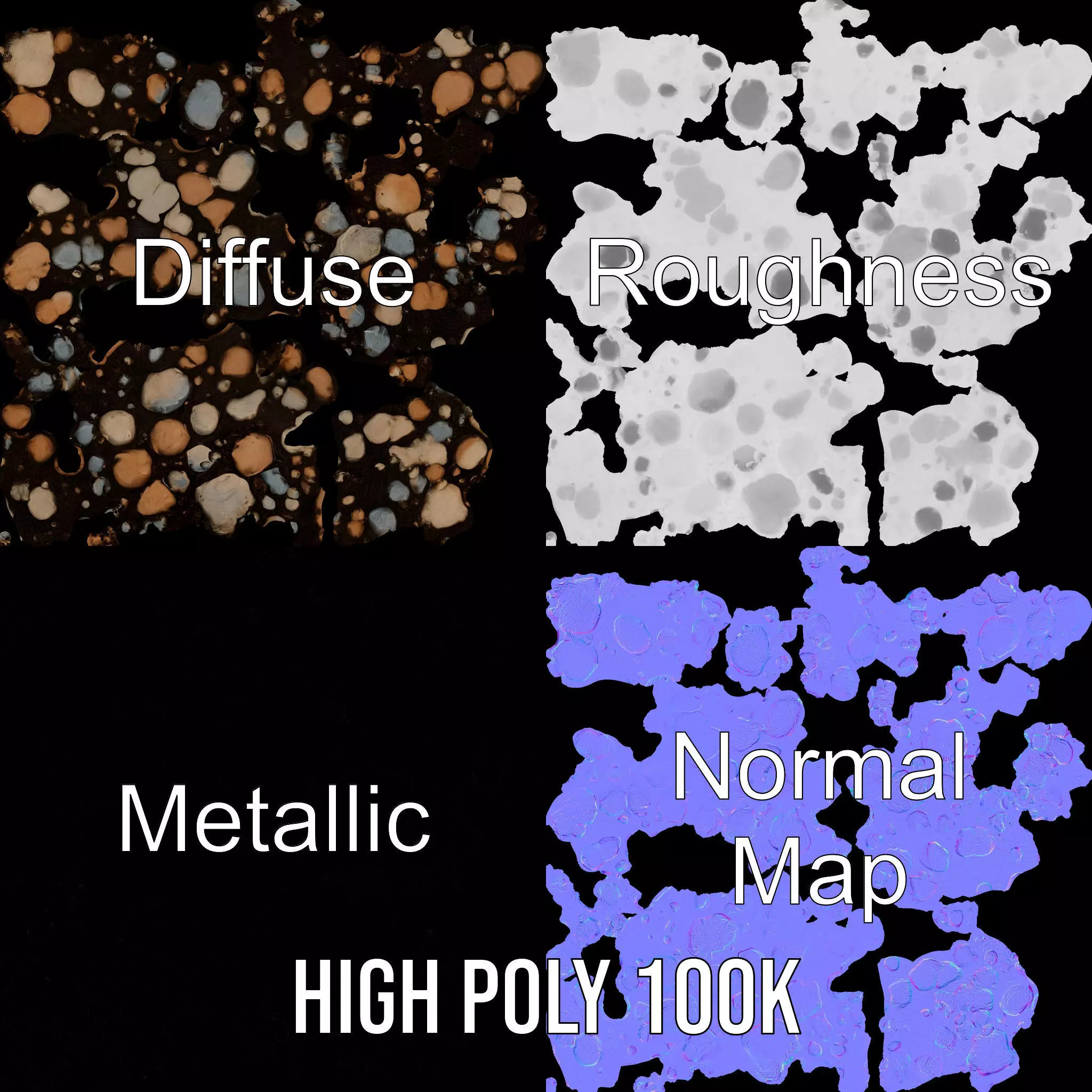 Rustic Rock Texture model pack Texture_3