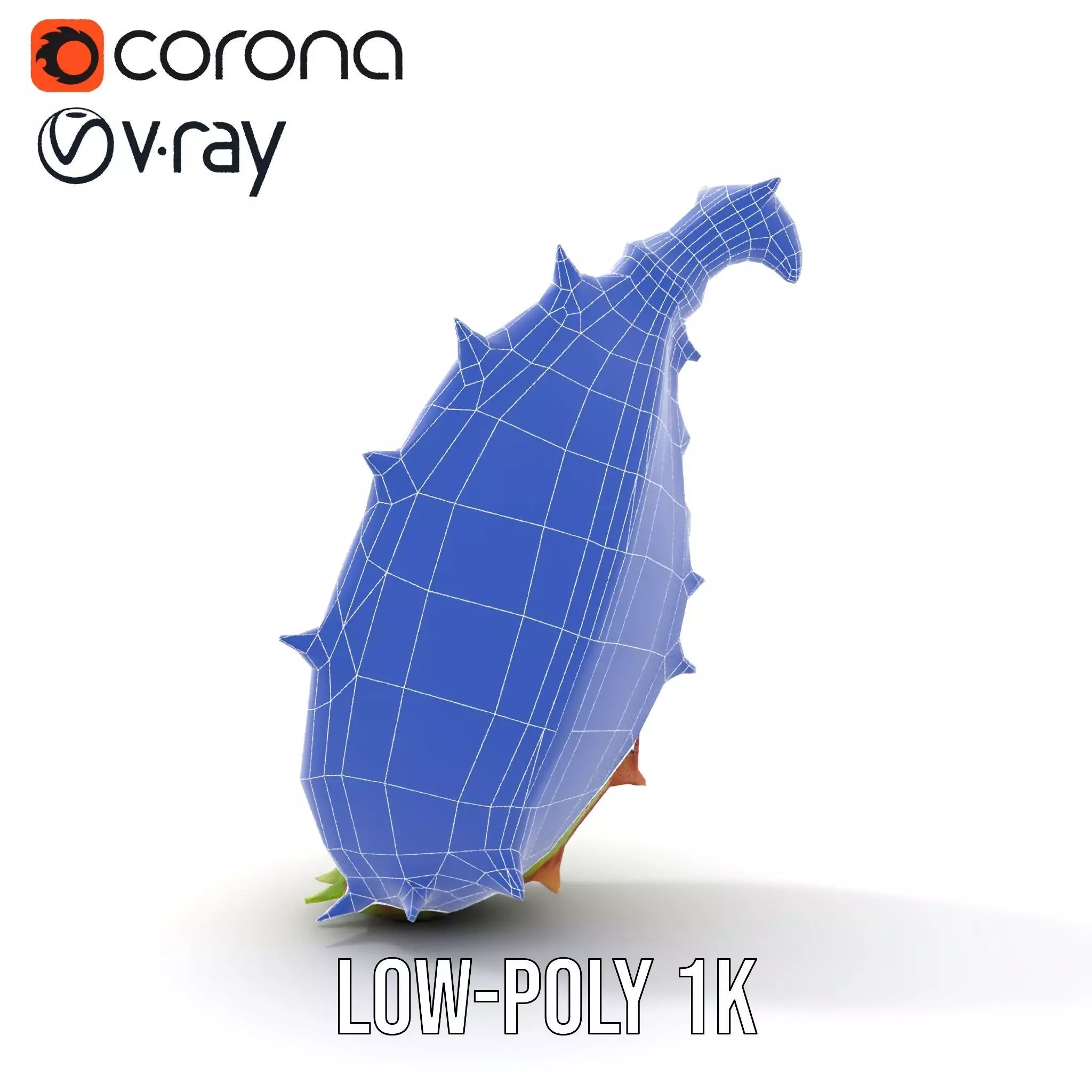 Spiky Fantasy Pod model pack Low-poly 3D model_25