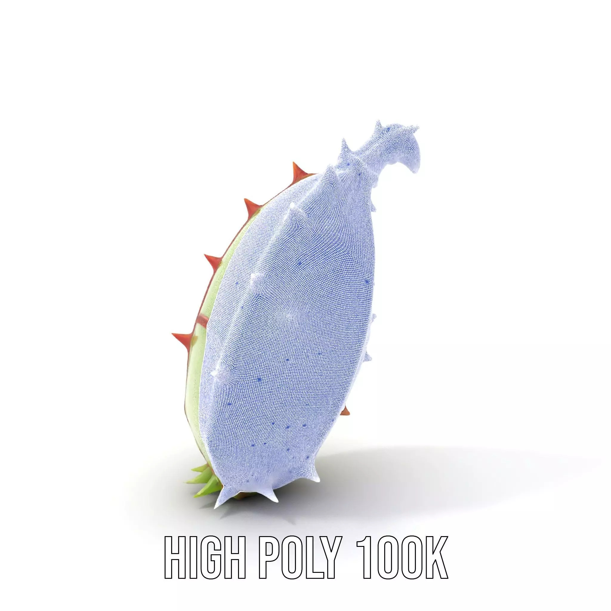 Spiky Fantasy Pod model pack Low-poly 3D model_4