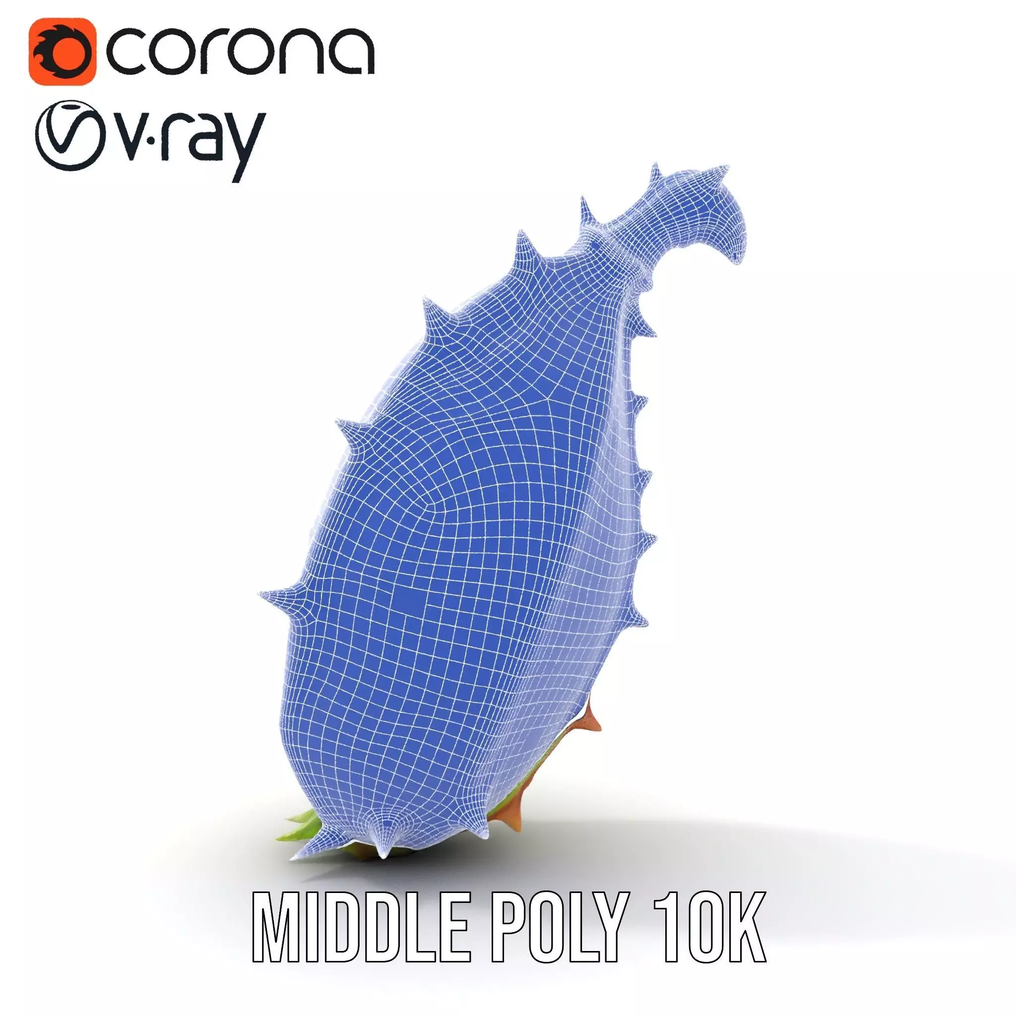 Spiky Fantasy Pod model pack Low-poly 3D model_30