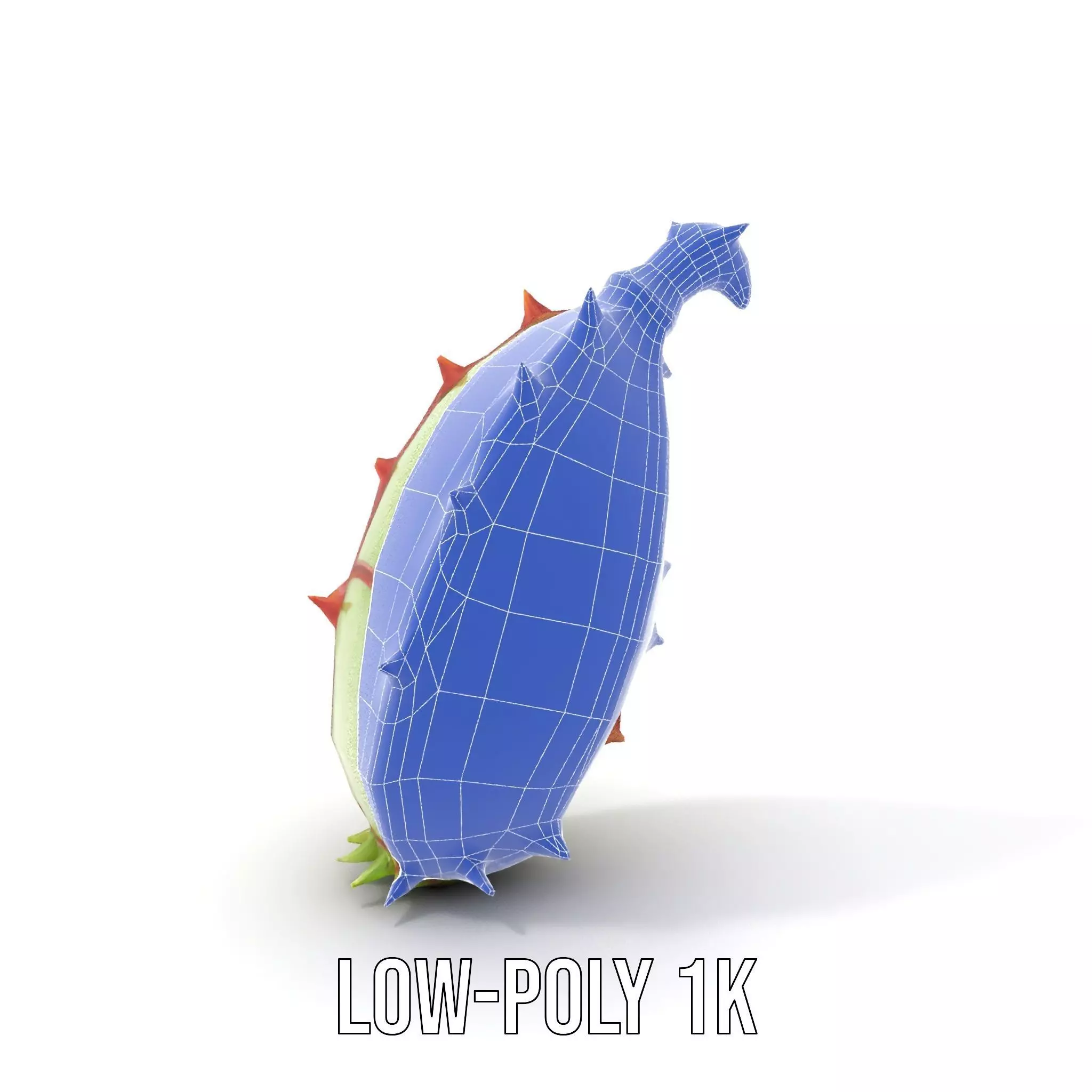 Spiky Fantasy Pod model pack Low-poly 3D model_12