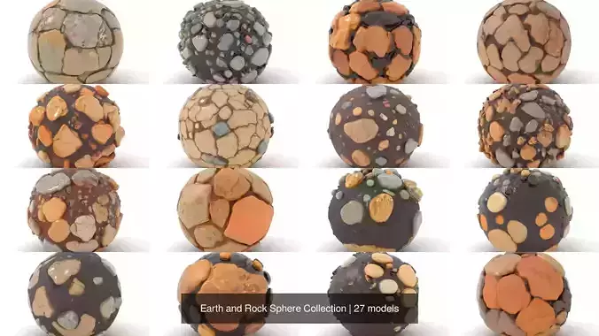 Earth and Rock Sphere Collection Texture