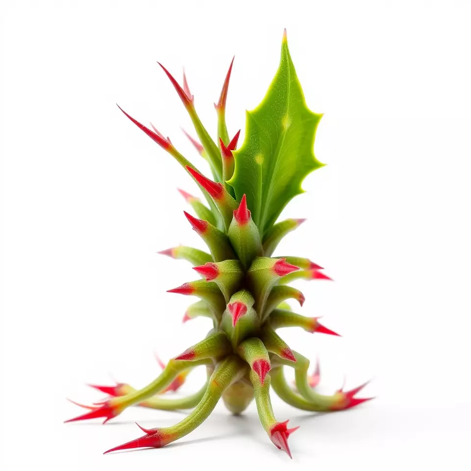Exotic Spiky Plant model pack Low-poly 3D model_2