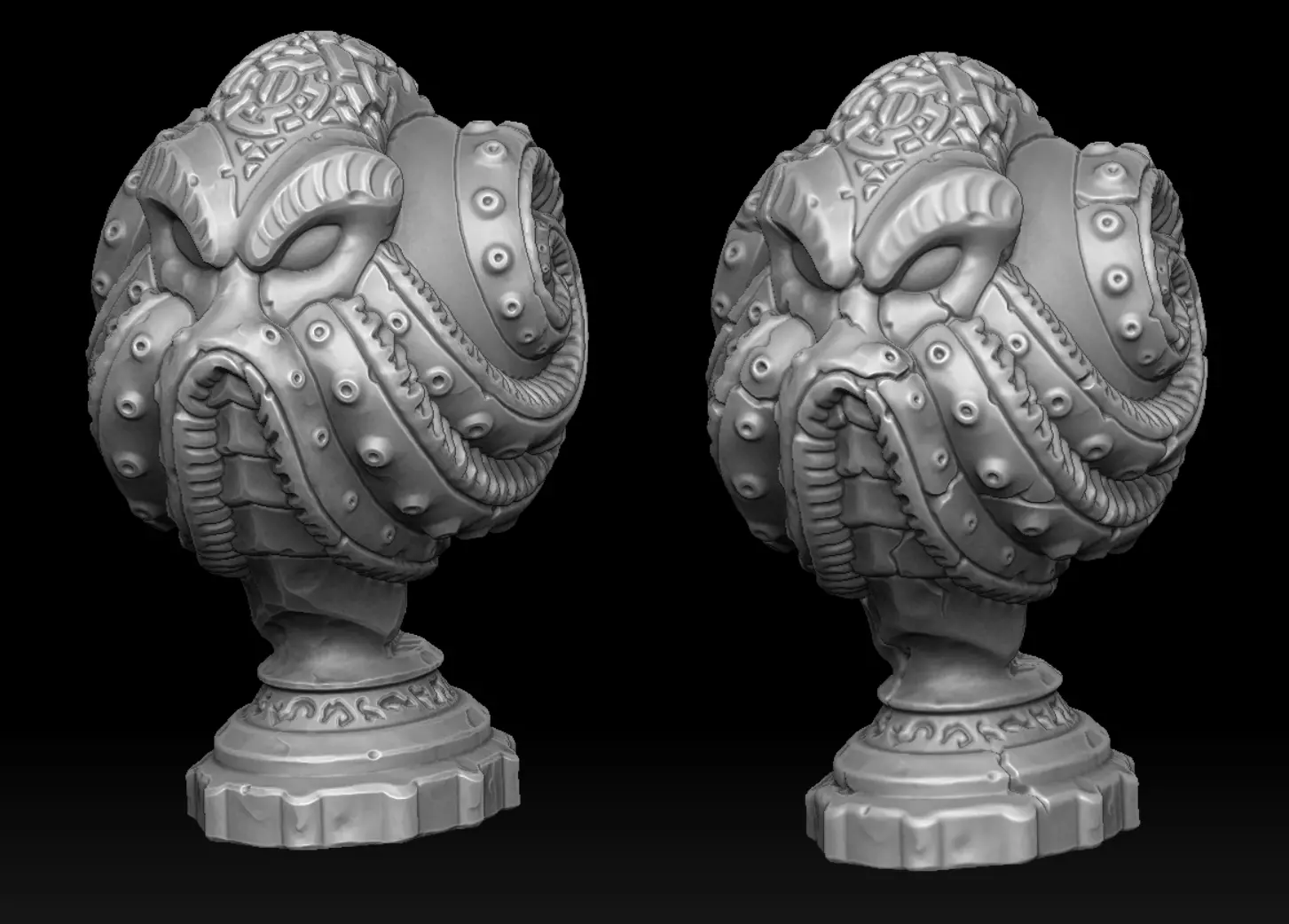 Ancient cthulhu creatures 3d print 3D Model Collection_4