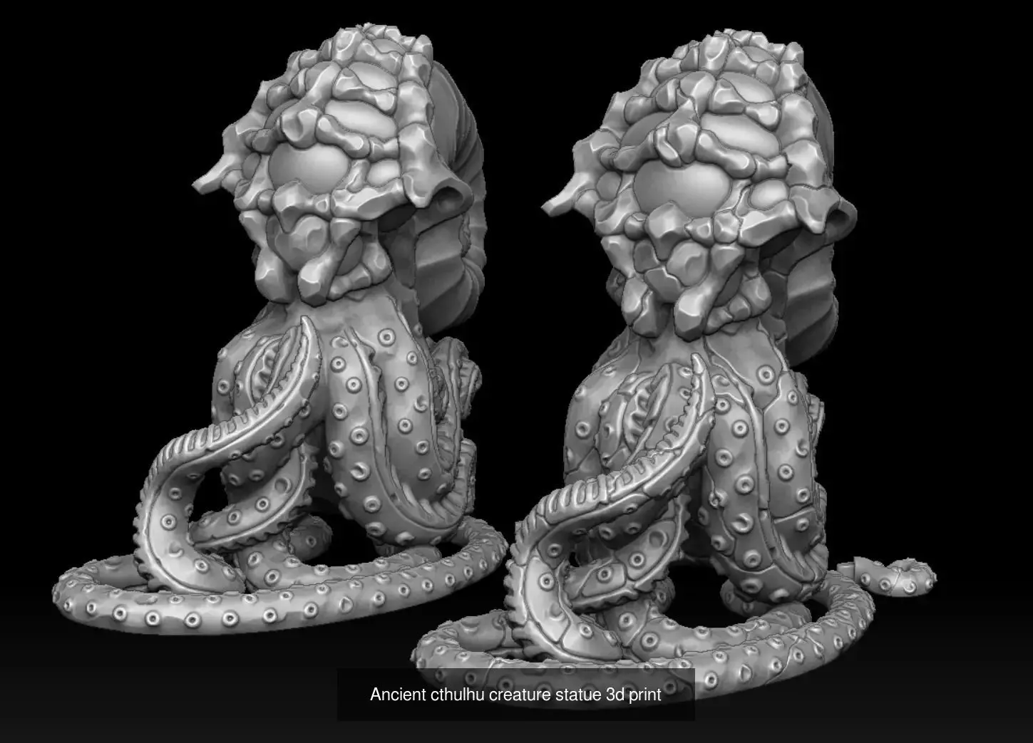 Ancient cthulhu creatures 3d print 3D Model Collection_6
