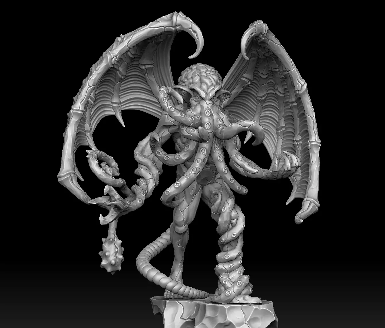 Ancient cthulhu creatures 3d print 3D Model Collection_1