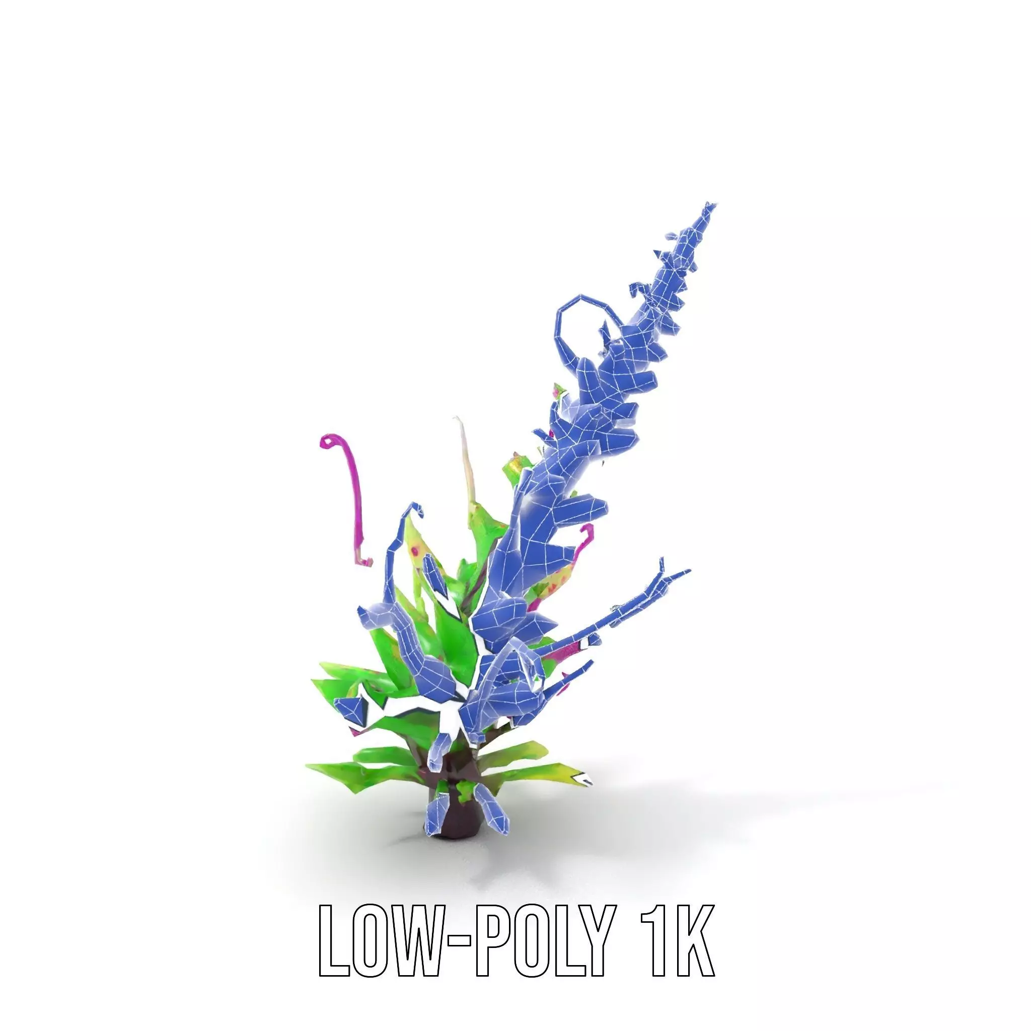 Vivid Fern Flora model pack Low-poly 3D model_31