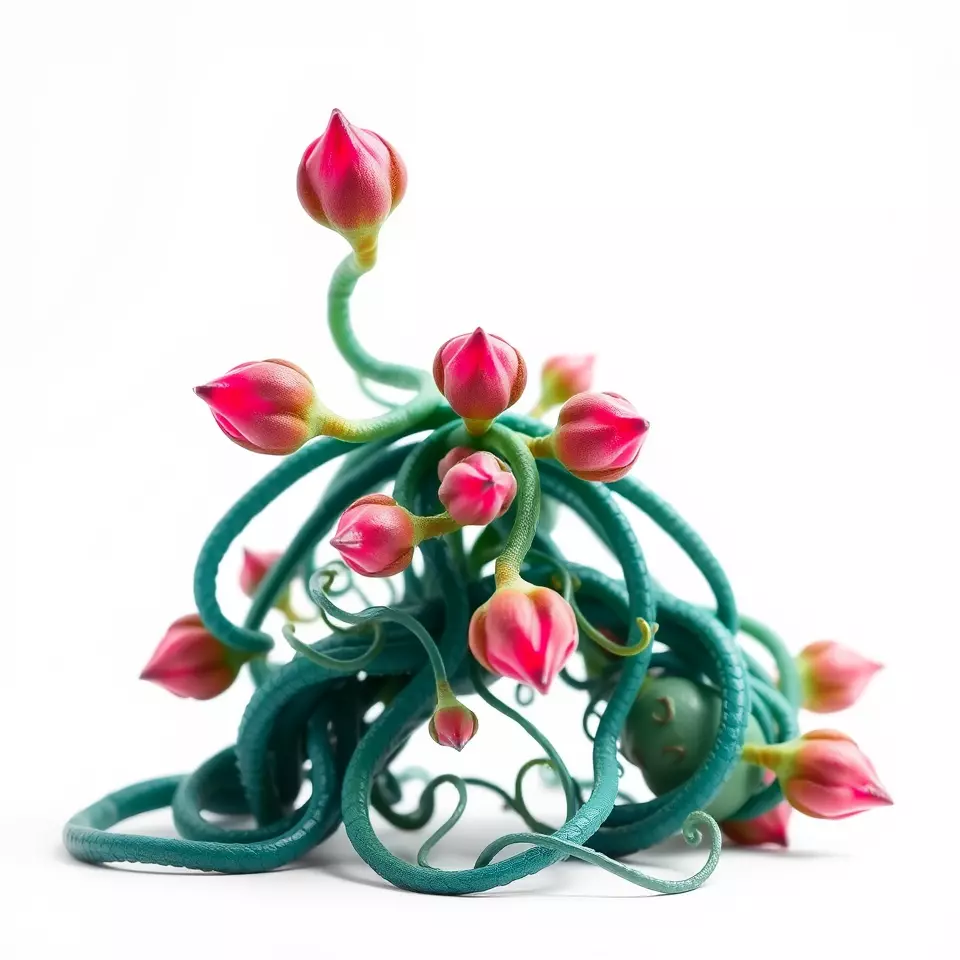 Vibrant Budded Vine model pack Low-poly 3D model_2