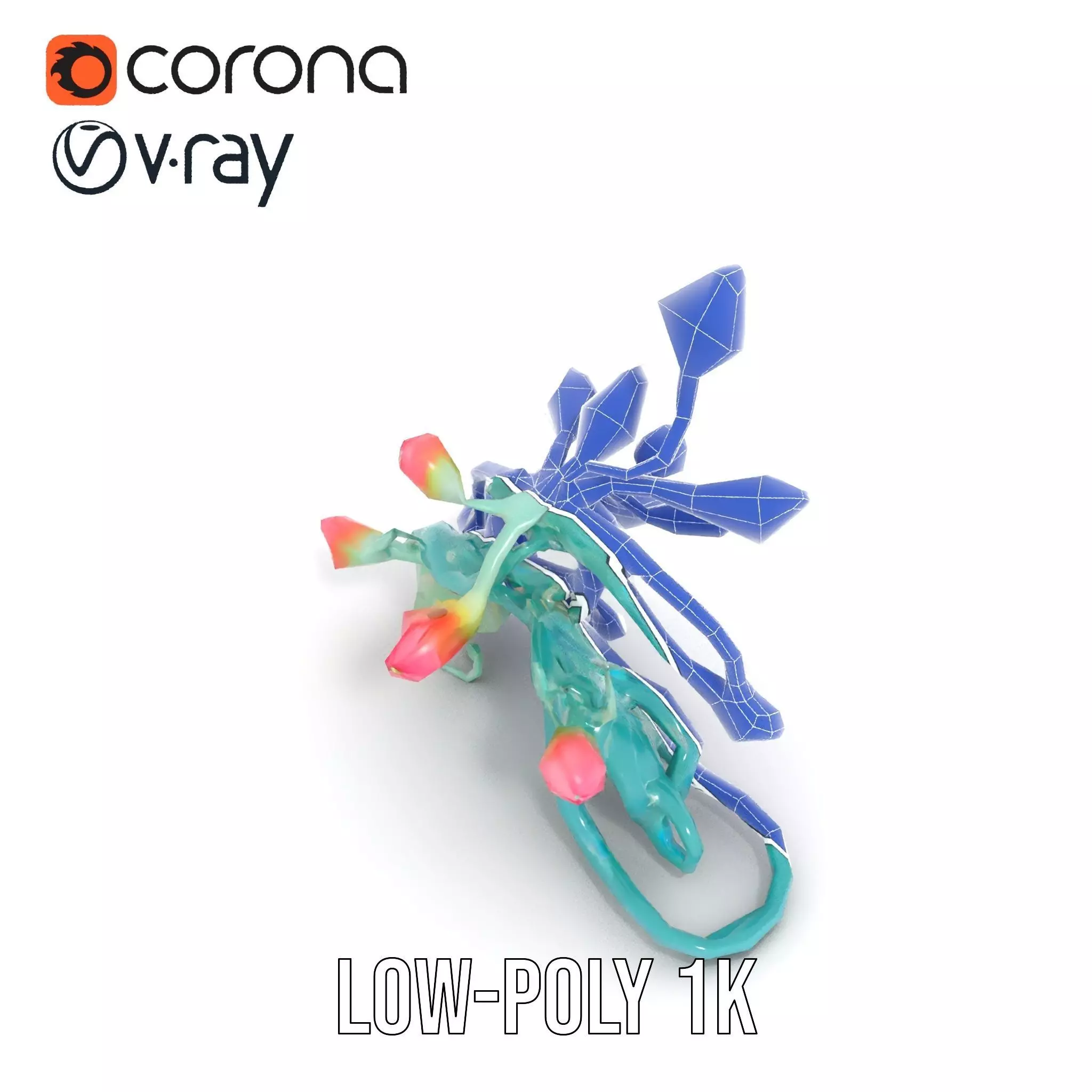 Vibrant Budded Vine model pack Low-poly 3D model_19