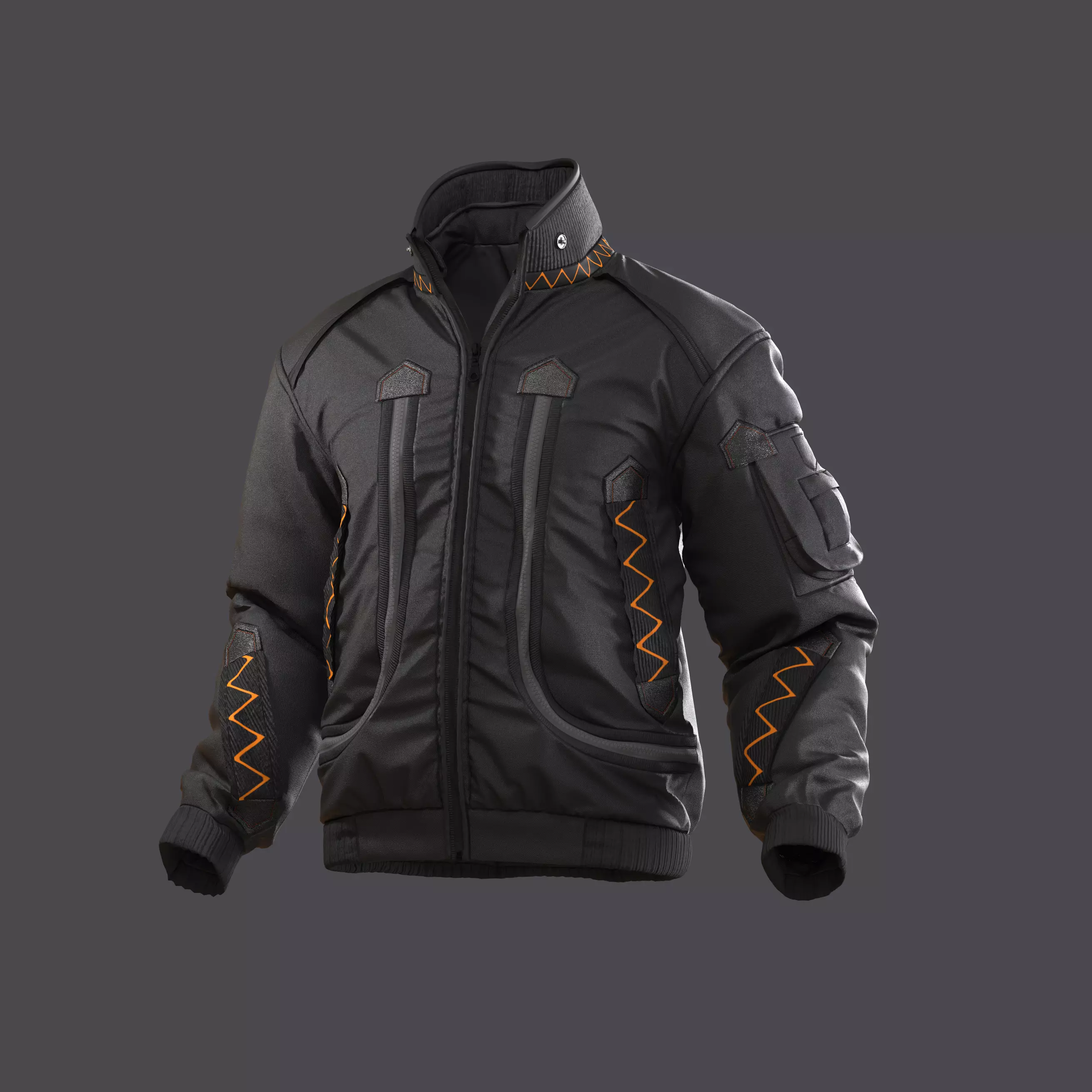 Mens bomber Jacket Clo3d Marvelous Designer 3D model
