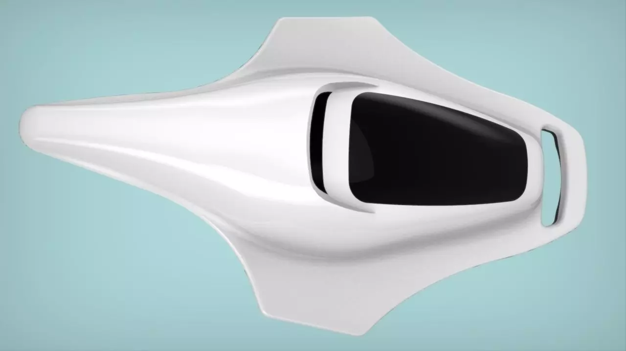 Sting Ray Sea Scooter Casing - Concept Surfaces Free 3D model