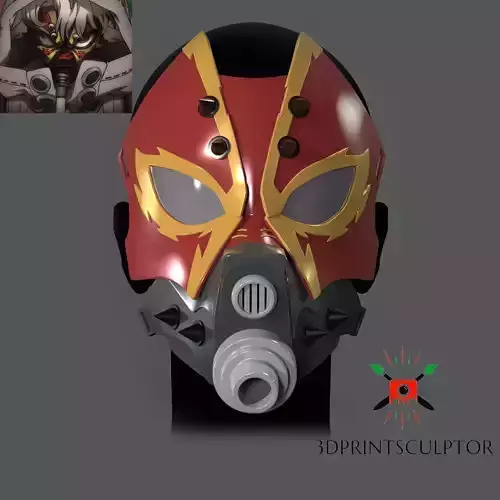 Gachiakuta Rudo Surebrec Full Face Mask For Cosplay 3D print model
