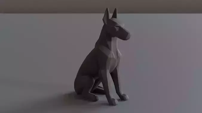 Doberman LowPoly