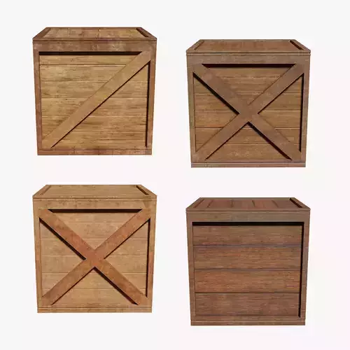 Wood Boxes Series Heavy Crates Cargo Lot1 Group2