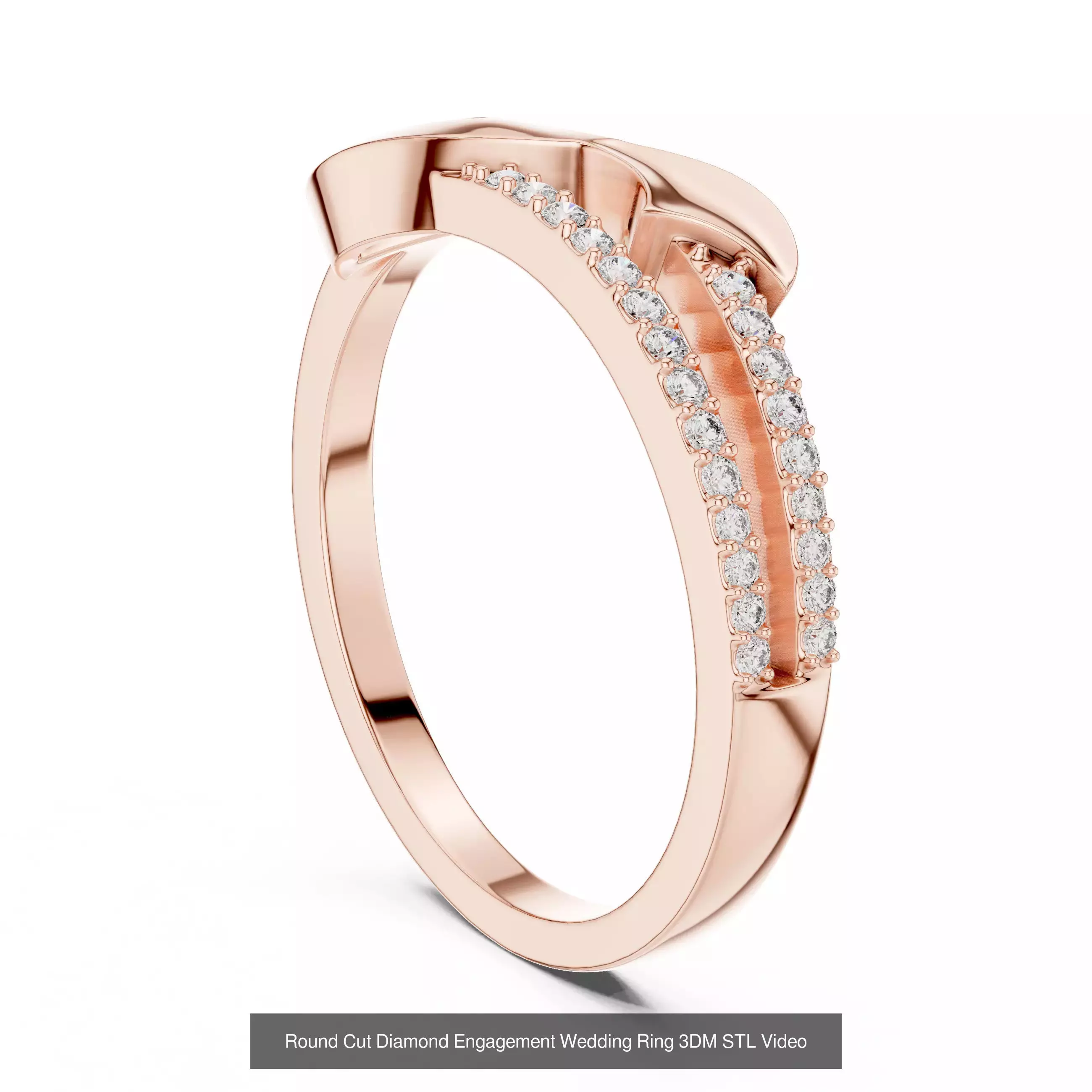 39 Cluster Flower Ring 3DM STL FBX OBJ 3 Color Render Video 3D Model Collection_19
