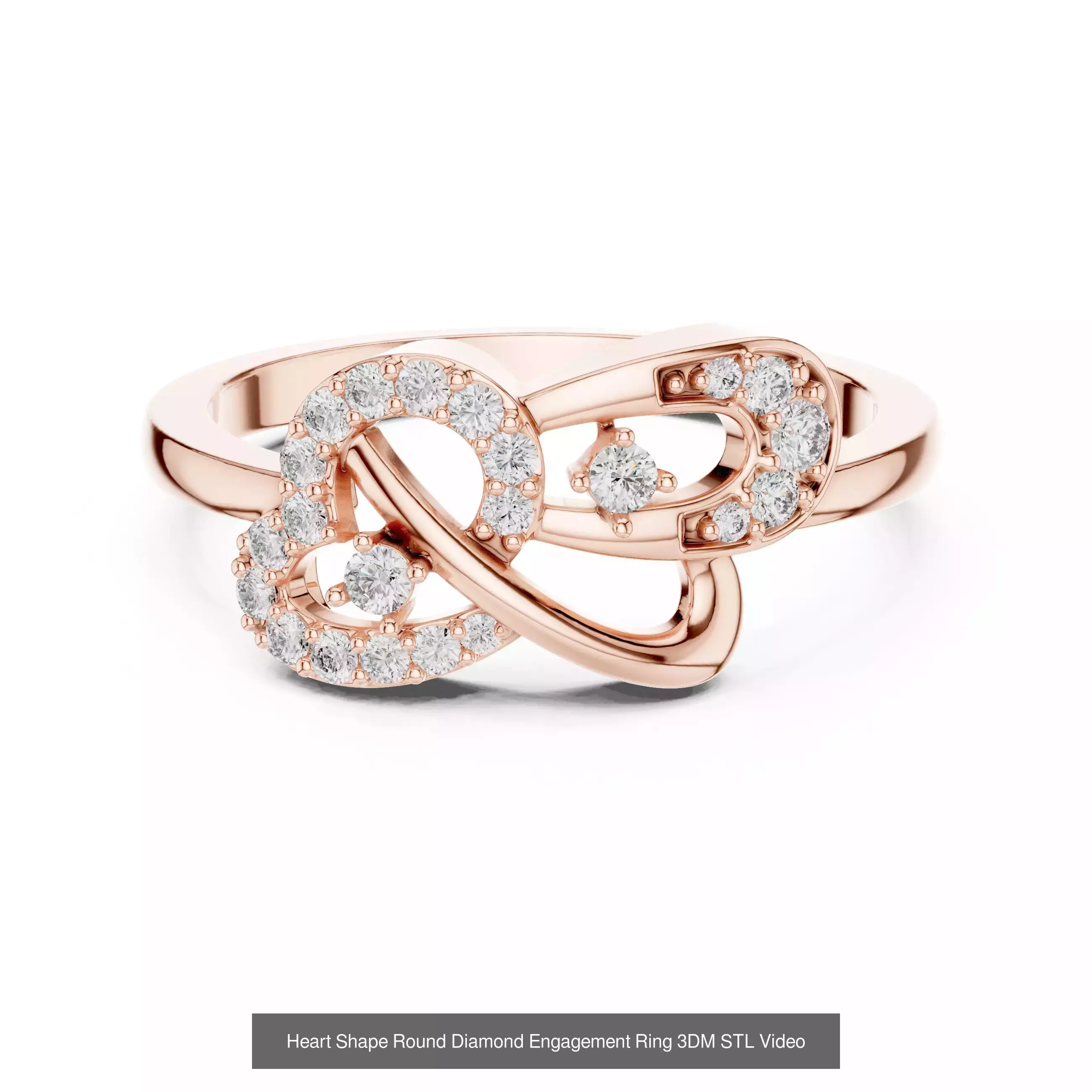39 Cluster Flower Ring 3DM STL FBX OBJ 3 Color Render Video 3D Model Collection_18