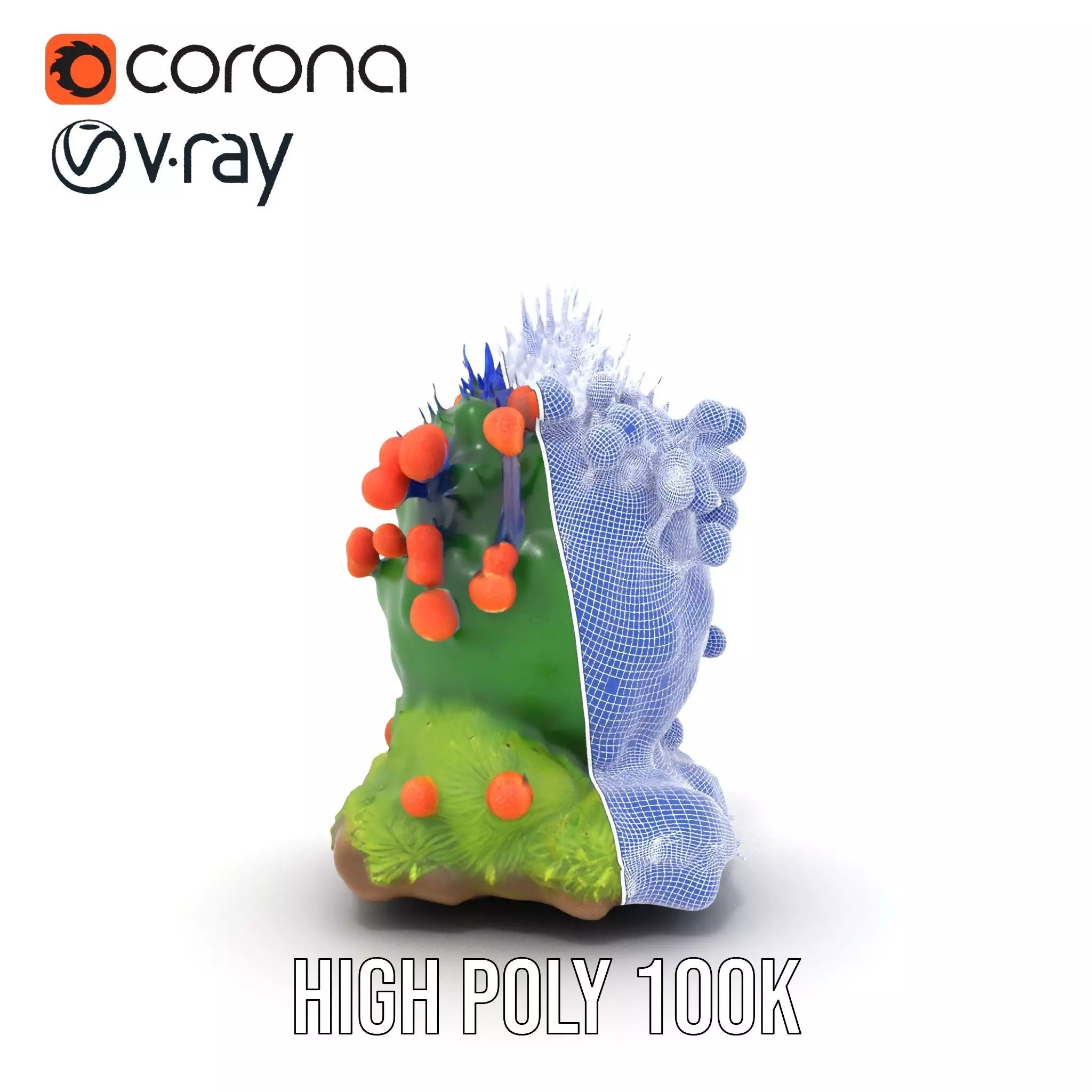 Vibrant Coral Reef model pack Low-poly 3D model_33