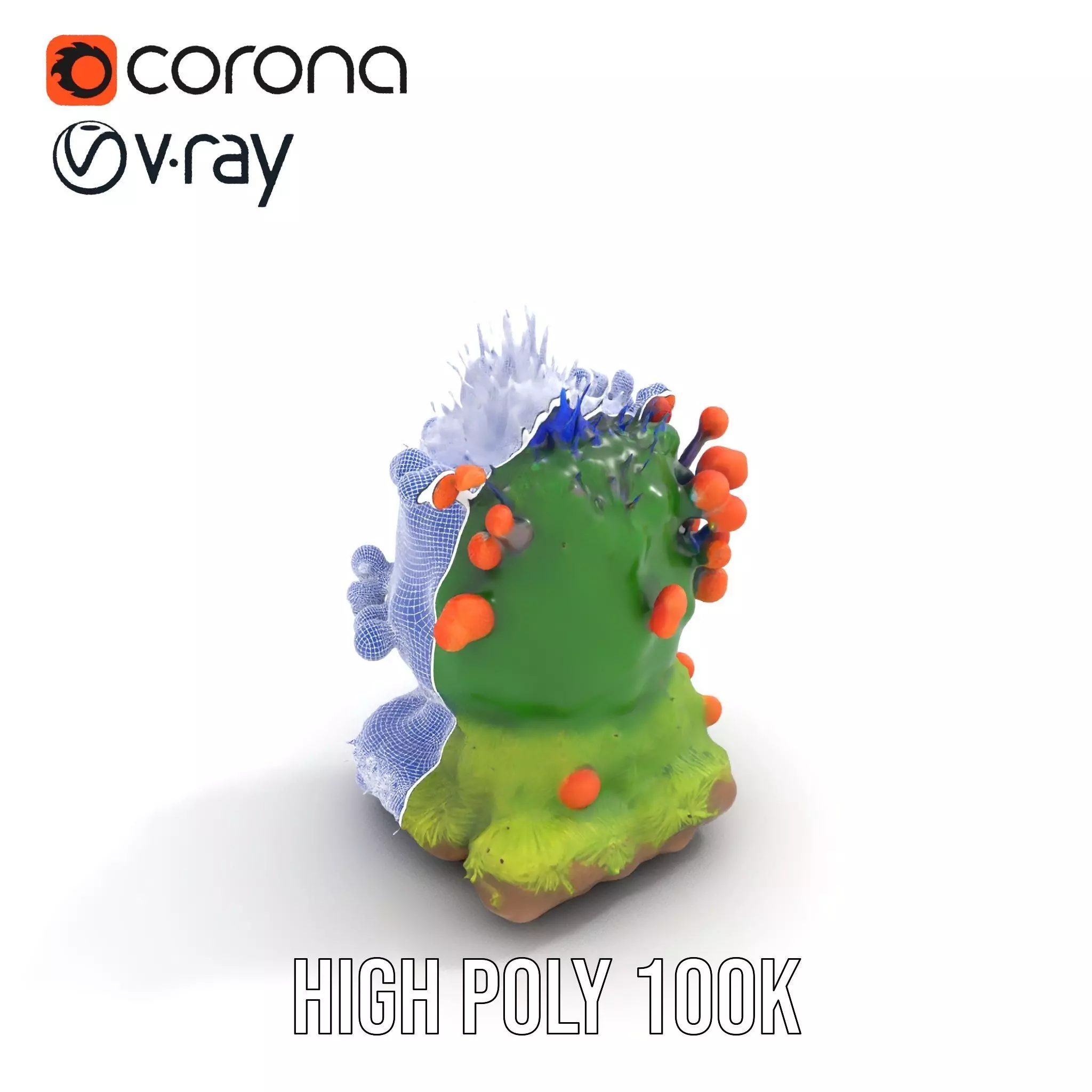 Vibrant Coral Reef model pack Low-poly 3D model_32