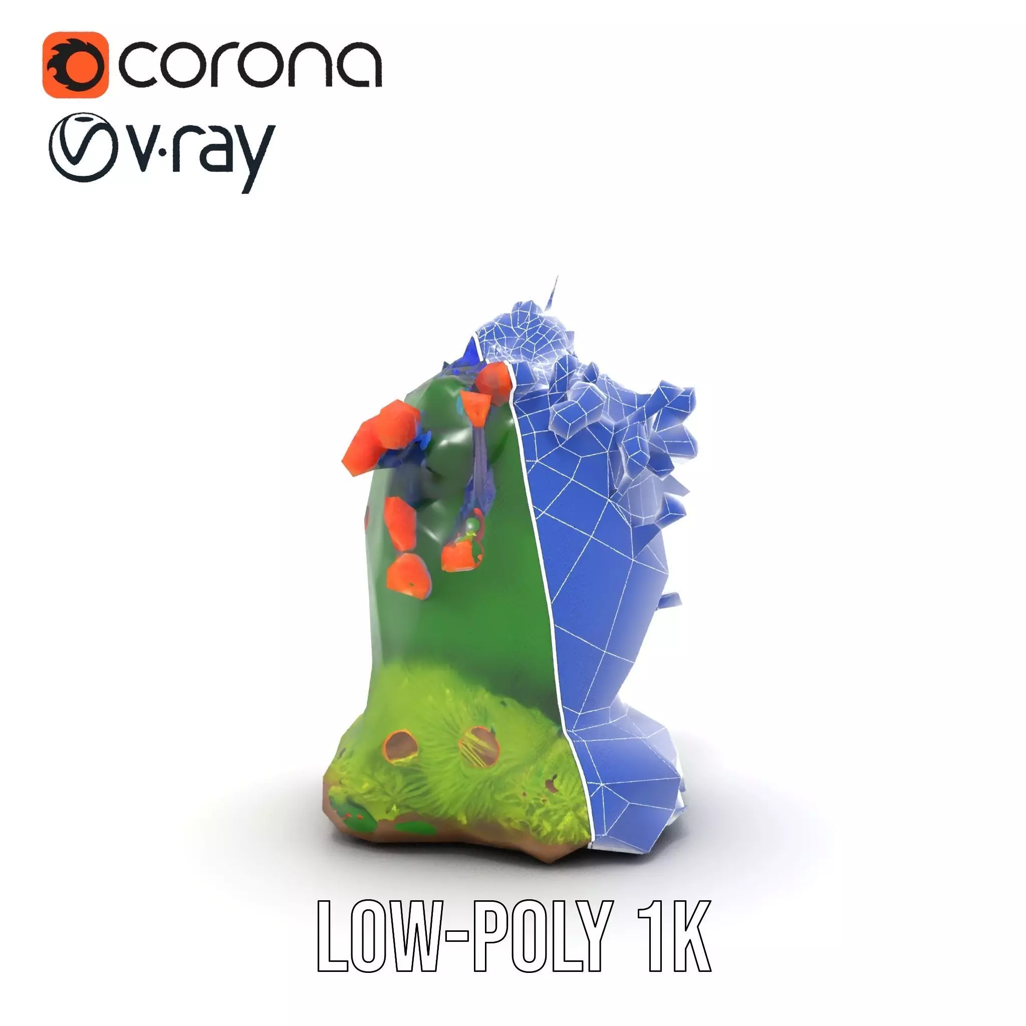 Vibrant Coral Reef model pack Low-poly 3D model_22