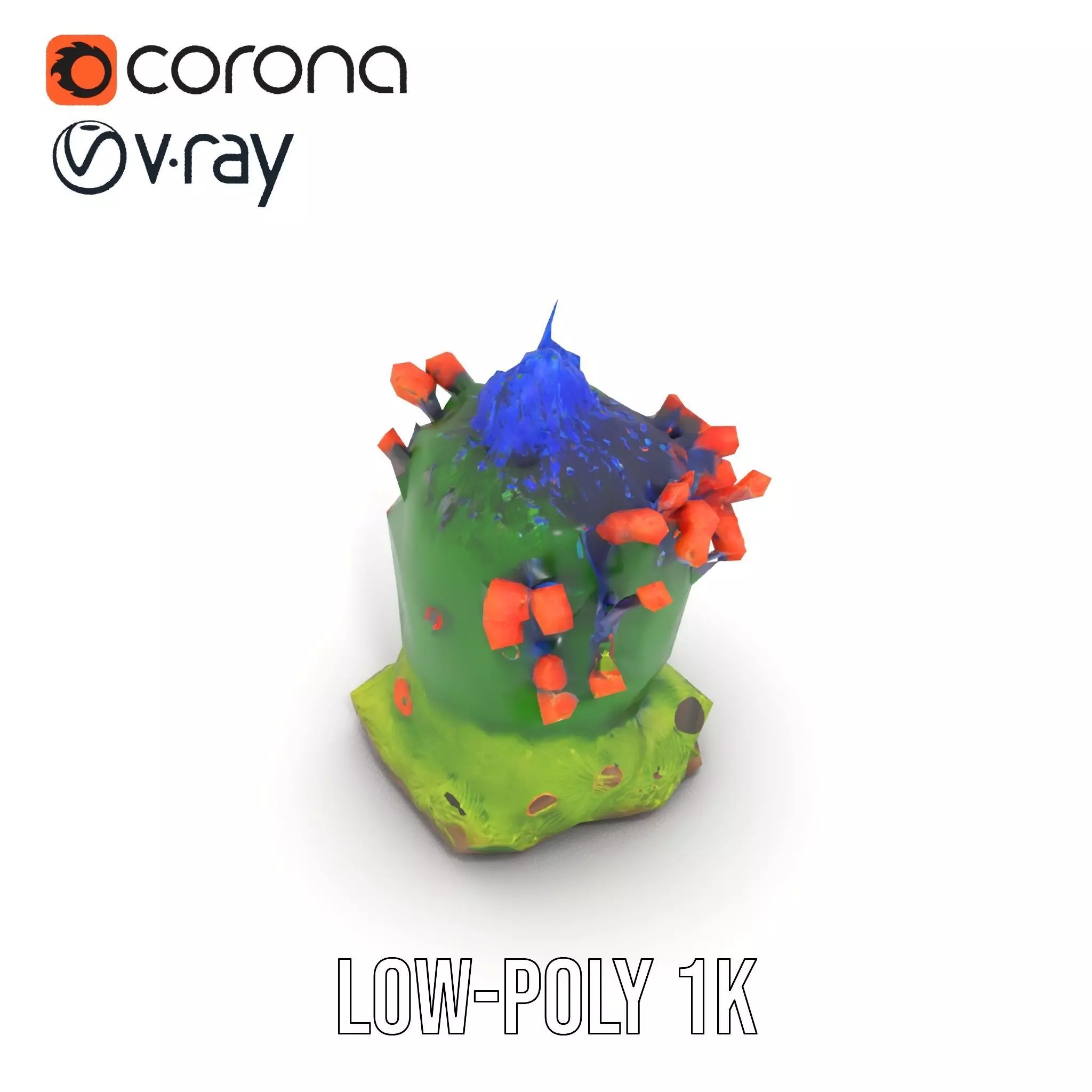 Vibrant Coral Reef model pack Low-poly 3D model_9