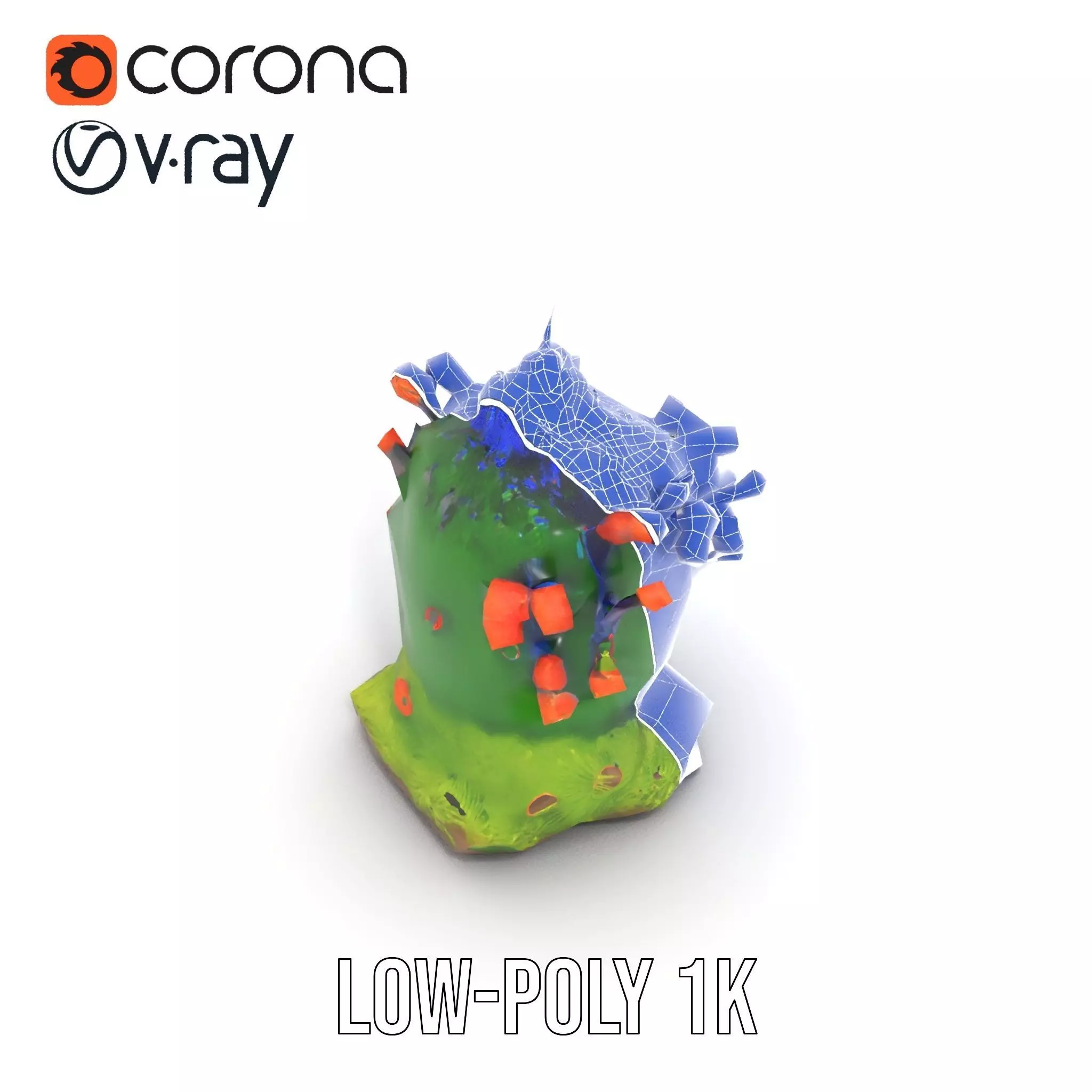 Vibrant Coral Reef model pack Low-poly 3D model_28
