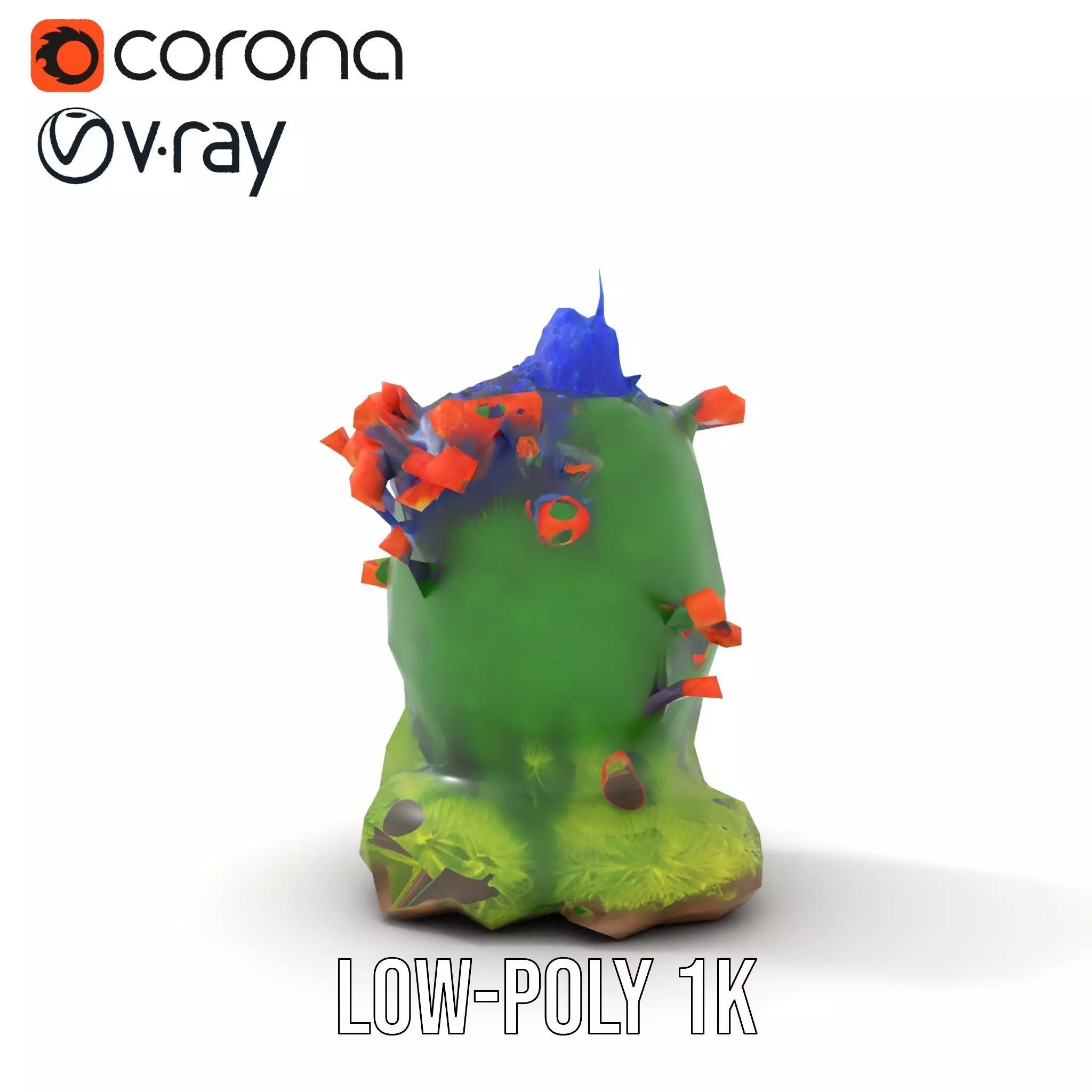 Vibrant Coral Reef model pack Low-poly 3D model_12