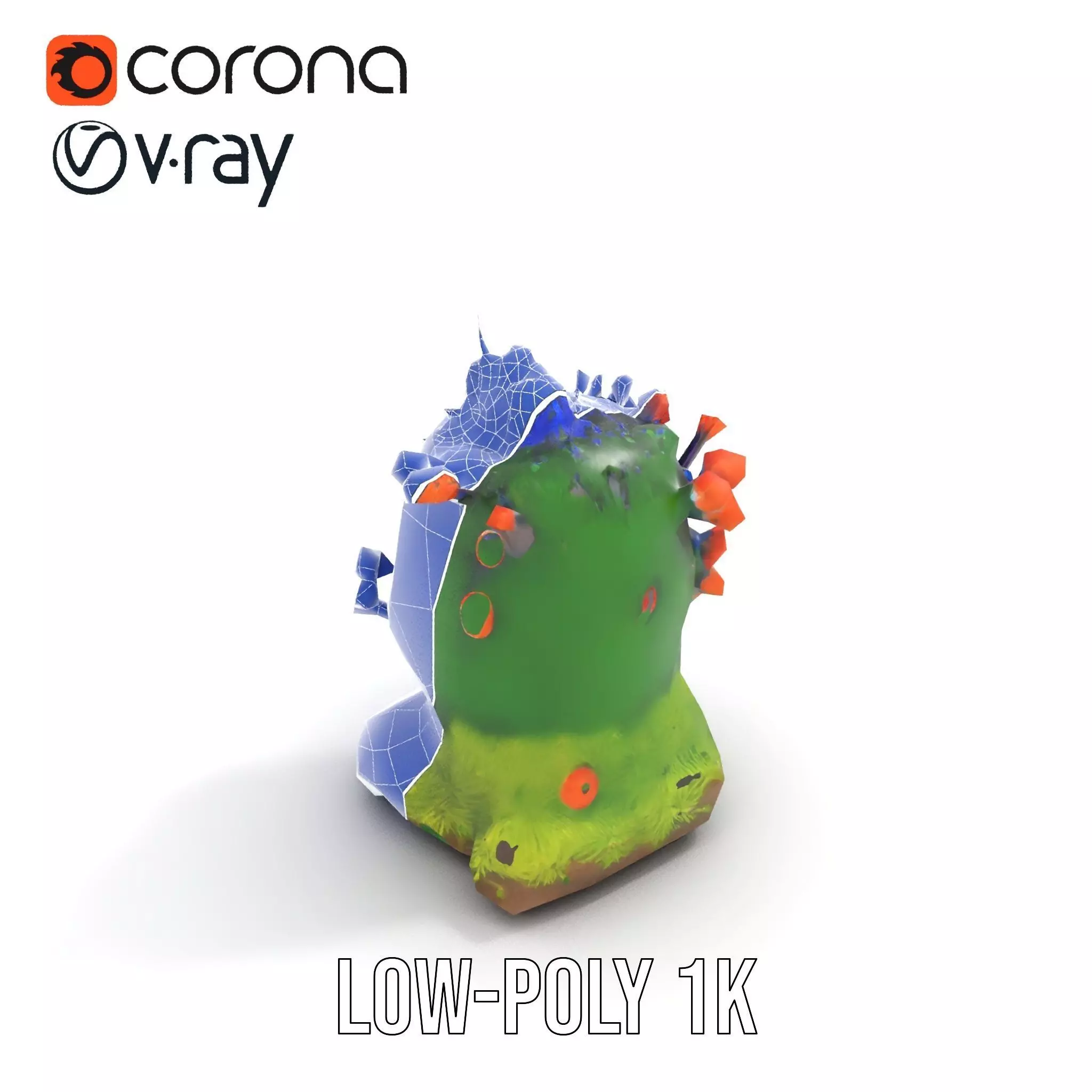 Vibrant Coral Reef model pack Low-poly 3D model_31