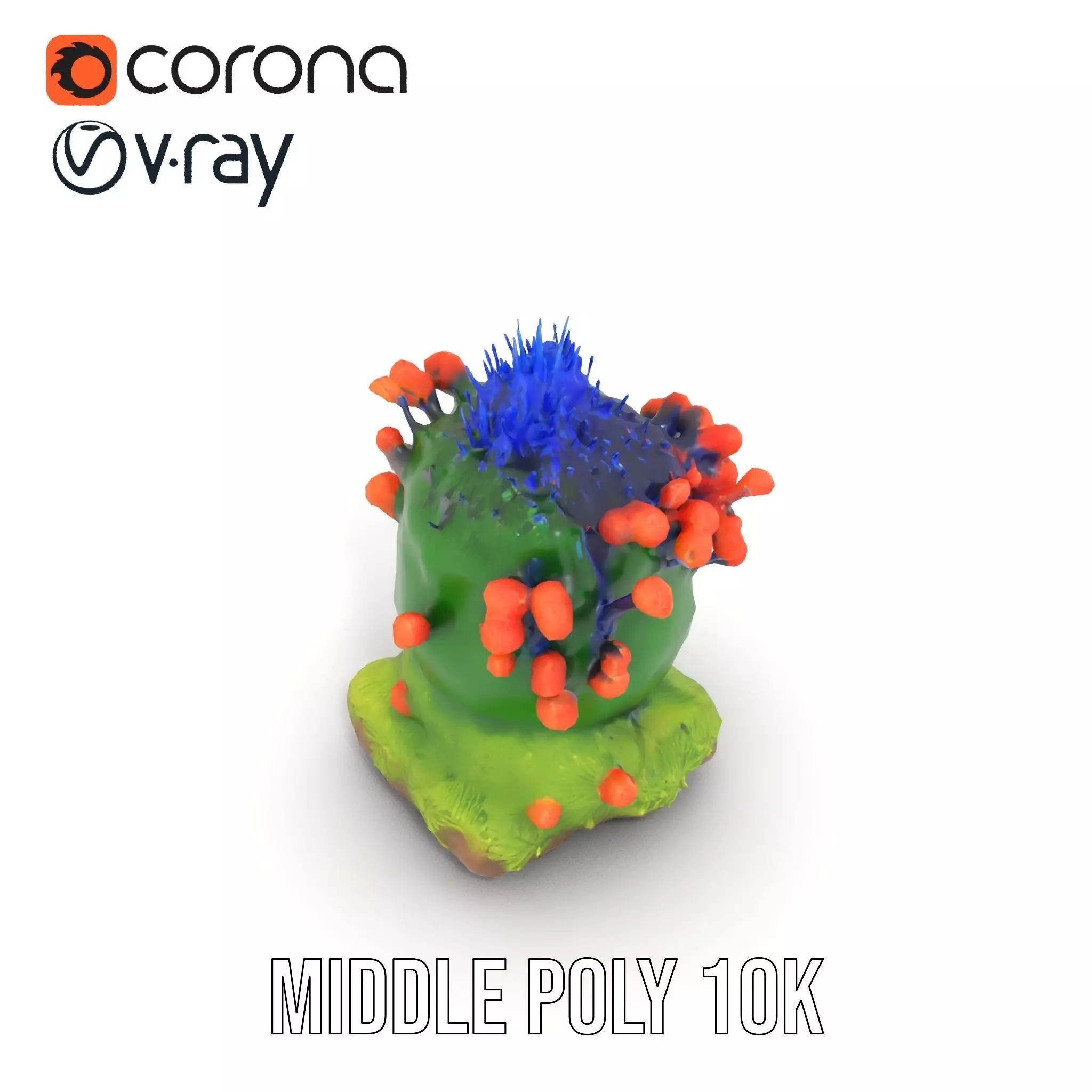 Vibrant Coral Reef model pack Low-poly 3D model_19