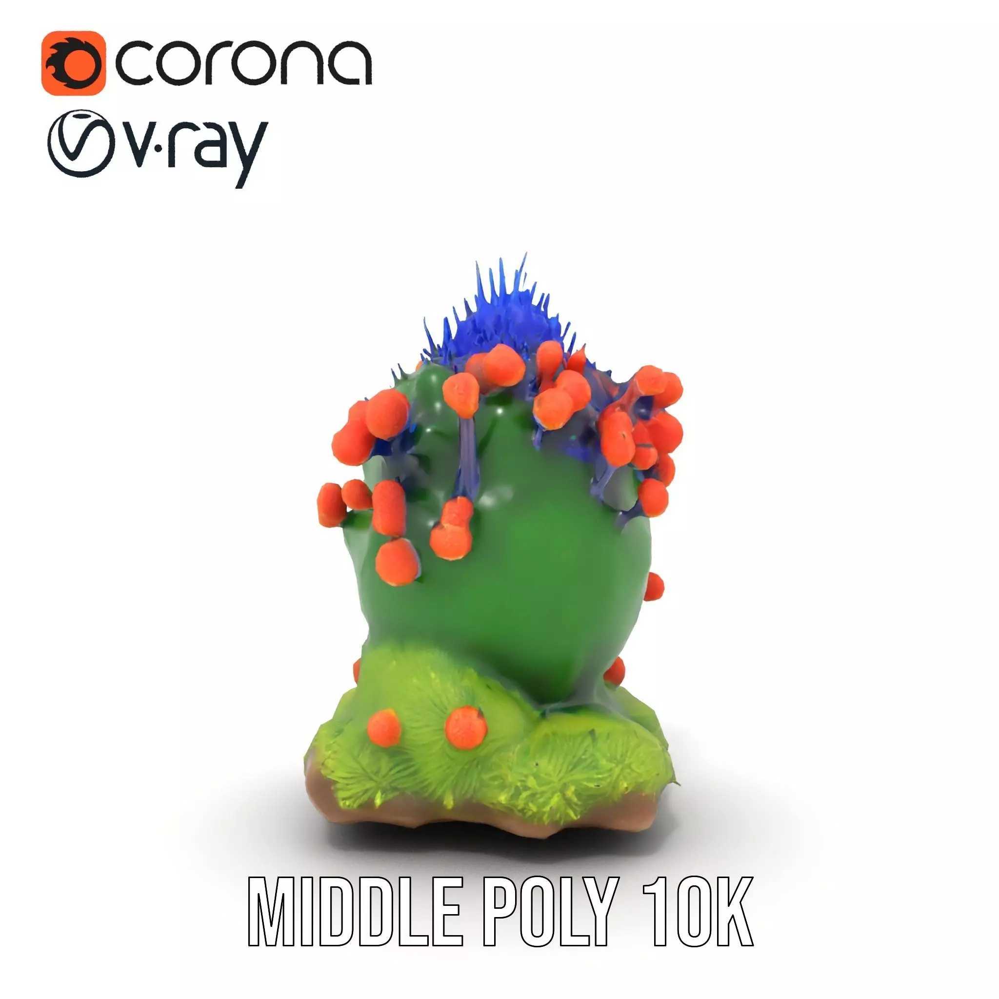 Vibrant Coral Reef model pack Low-poly 3D model_16