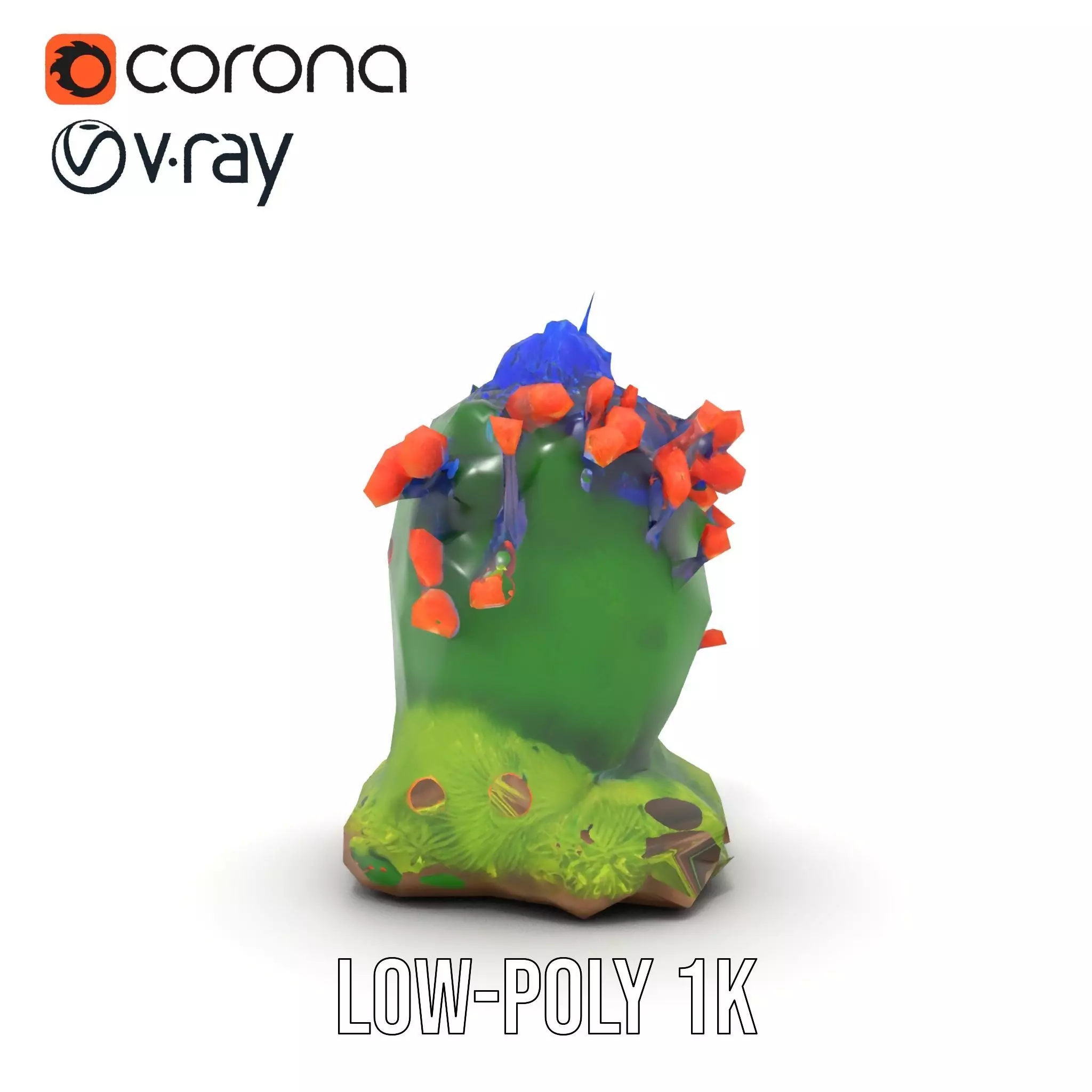 Vibrant Coral Reef model pack Low-poly 3D model_17