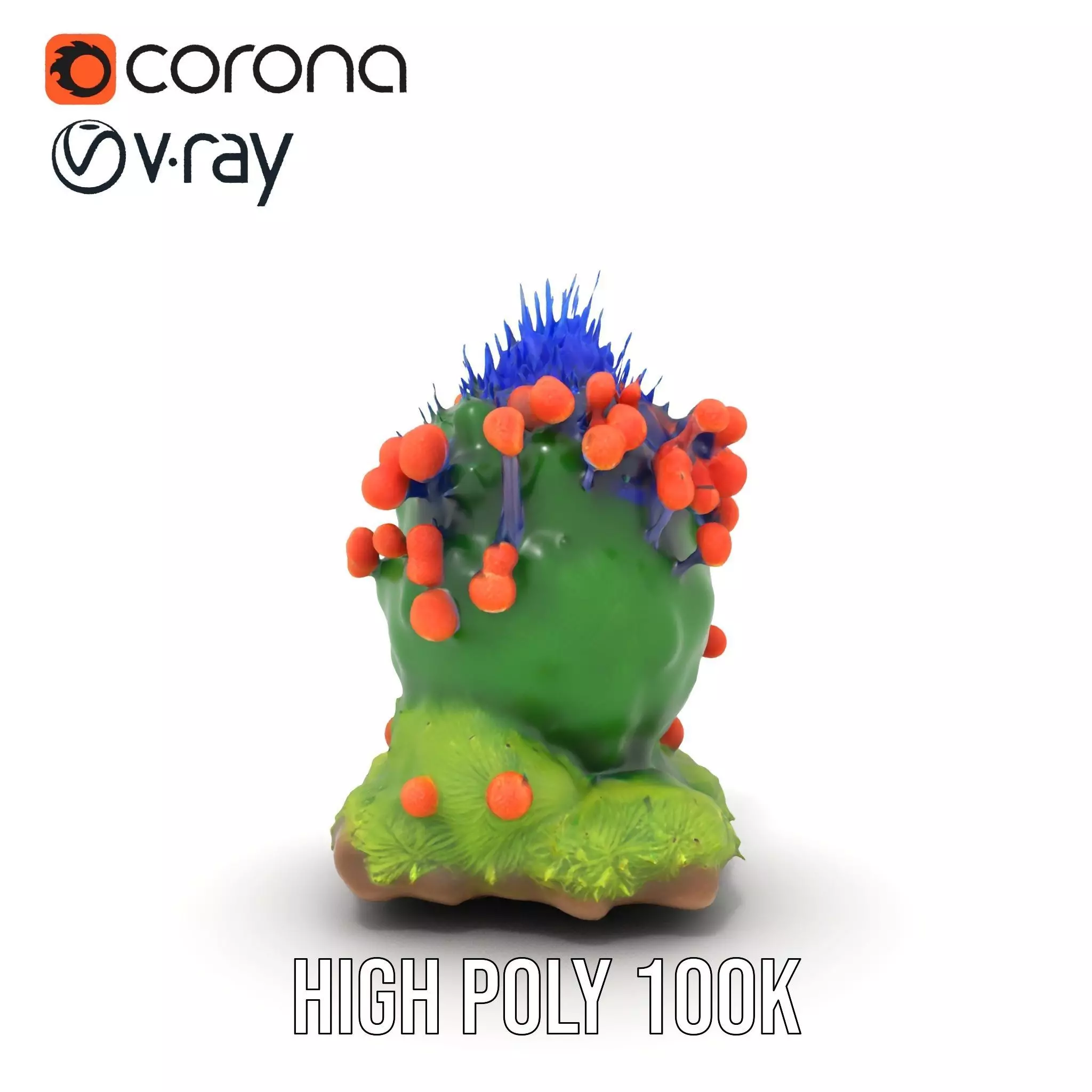 Vibrant Coral Reef model pack Low-poly 3D model_23