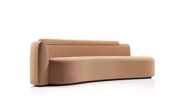 Wave sofa by Daniel Boddam 3D model
