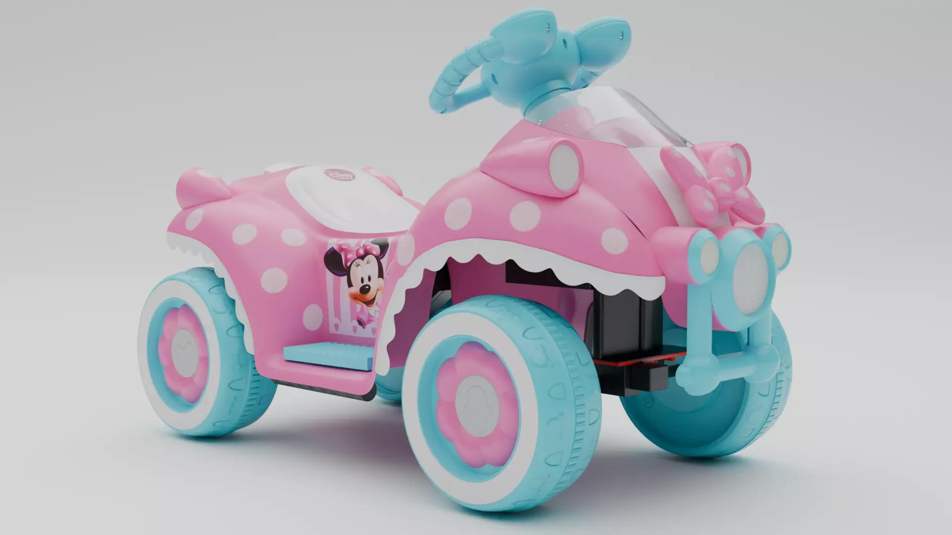 Toy Car Low-poly 3D model_2