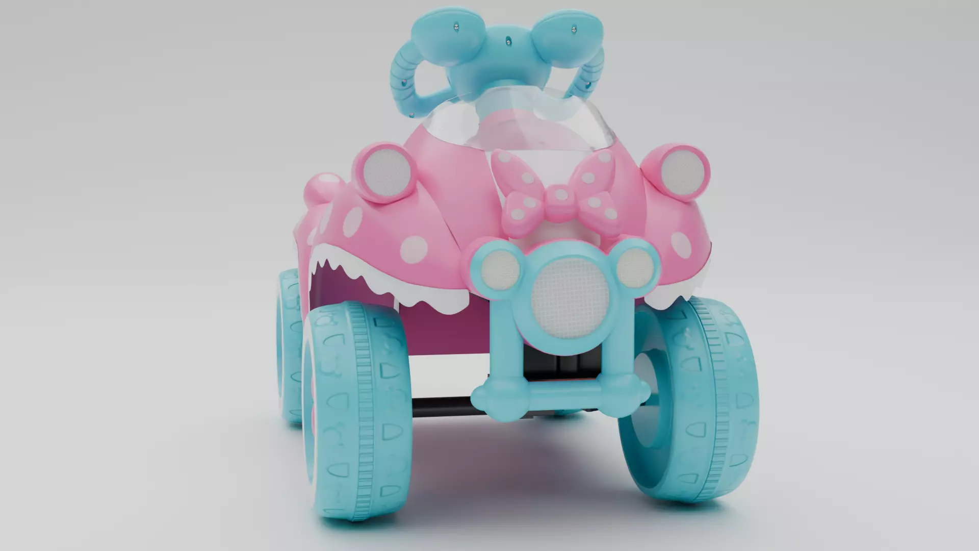 Toy Car Low-poly 3D model_1