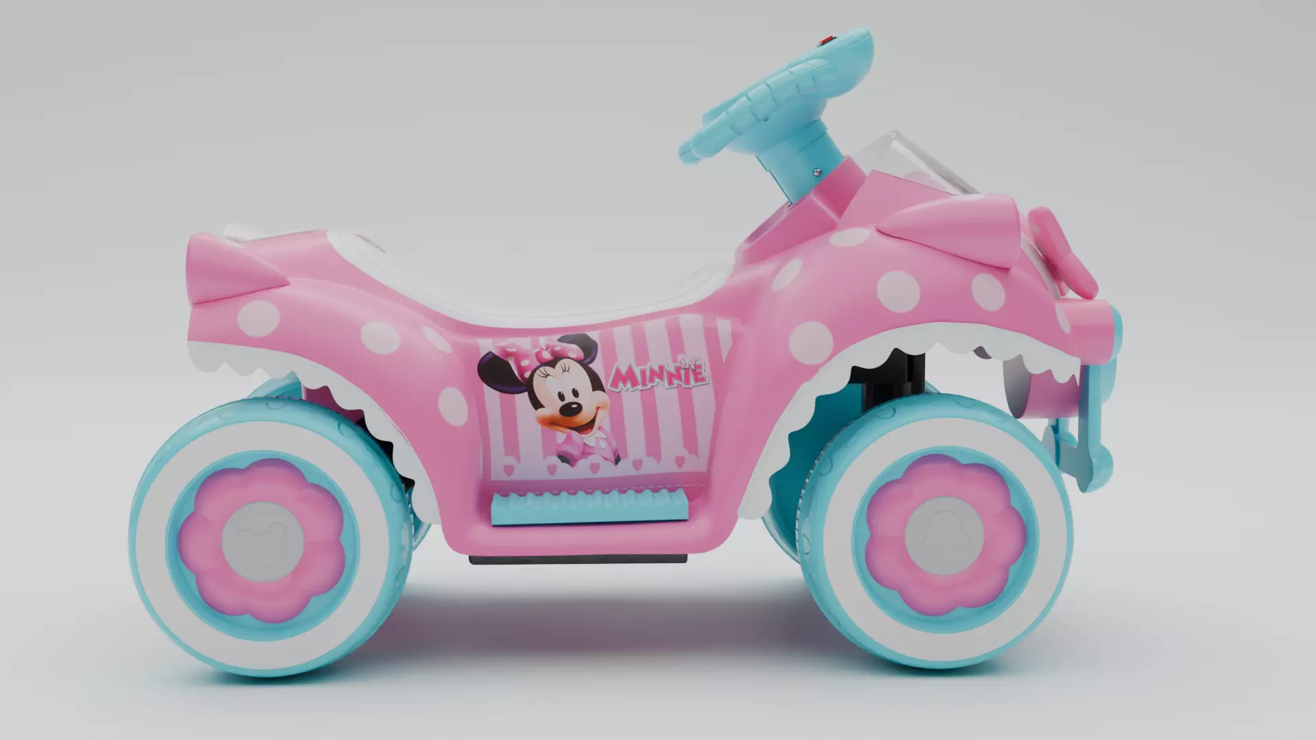 Toy Car Low-poly 3D model_3