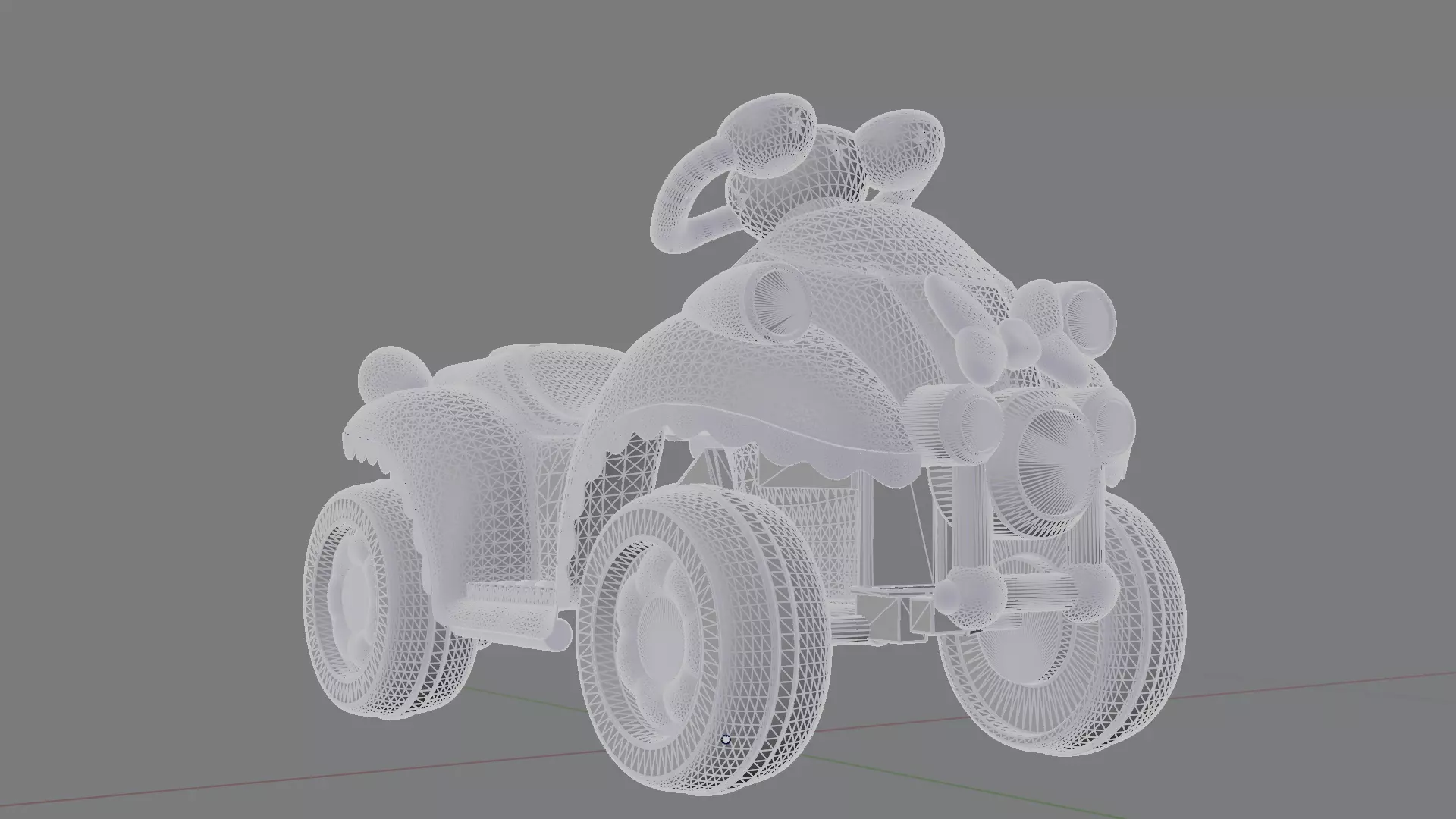 Toy Car Low-poly 3D model_10