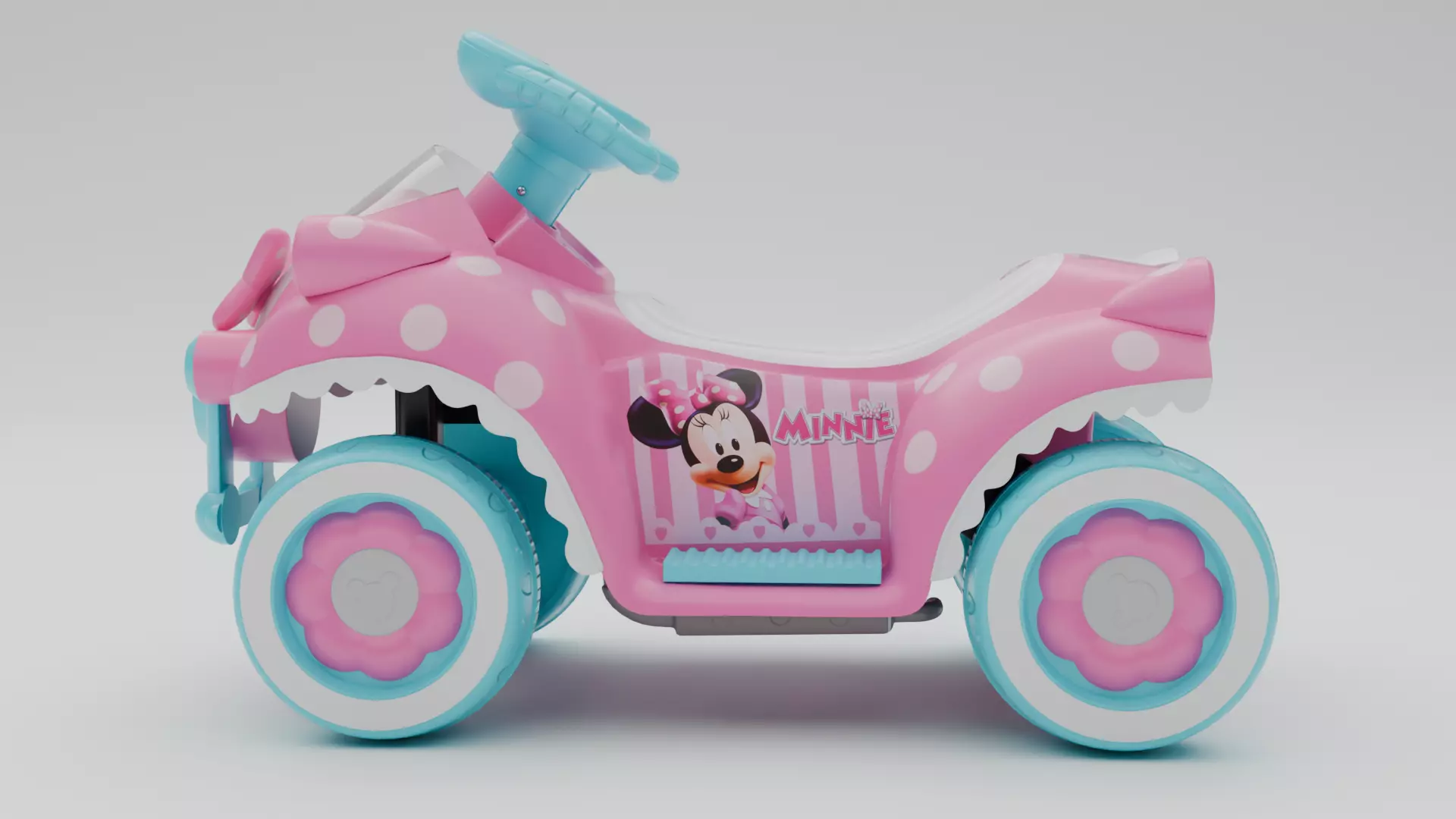 Toy Car Low-poly 3D model_6