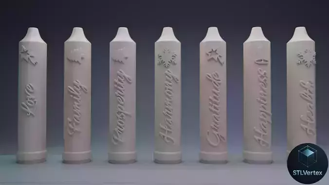 Candles for the day of the little Candles 3D print model