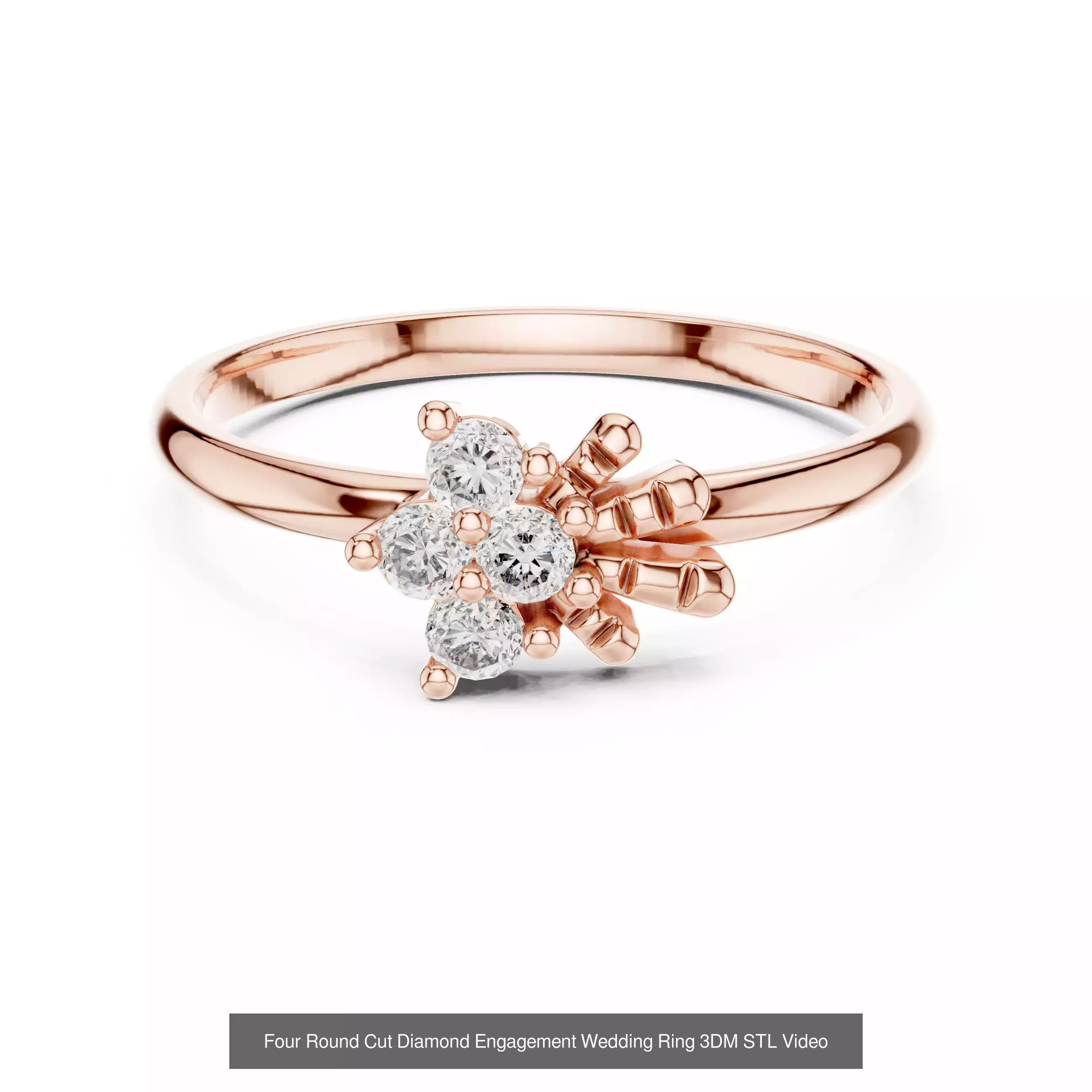 64 Light Weight Dainty Ring 3DM STL OBJK FBX 3 Render Video 3D Model Collection_7