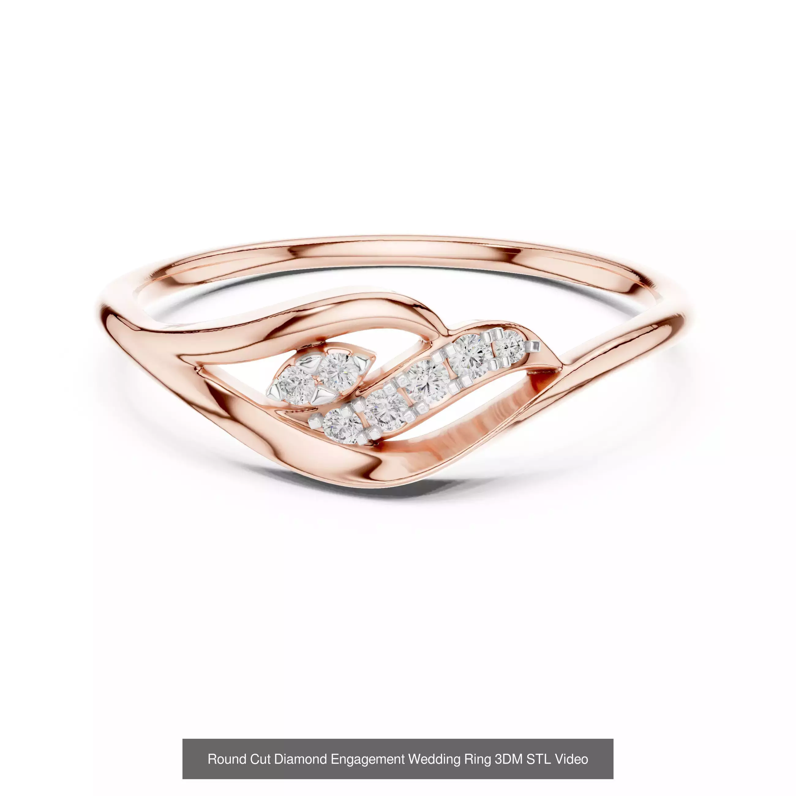 64 Light Weight Dainty Ring 3DM STL OBJK FBX 3 Render Video 3D Model Collection_35