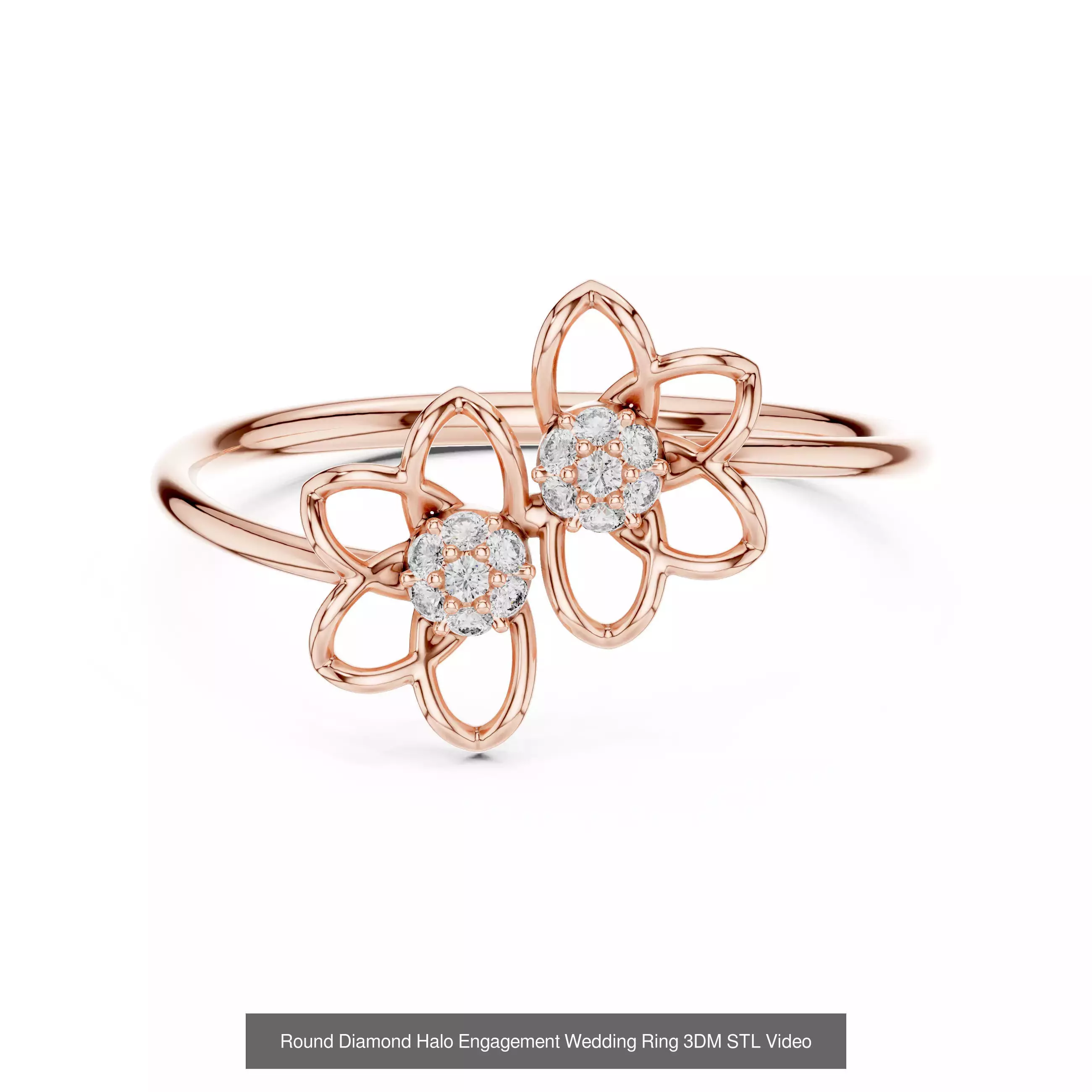 64 Light Weight Dainty Ring 3DM STL OBJK FBX 3 Render Video 3D Model Collection_16