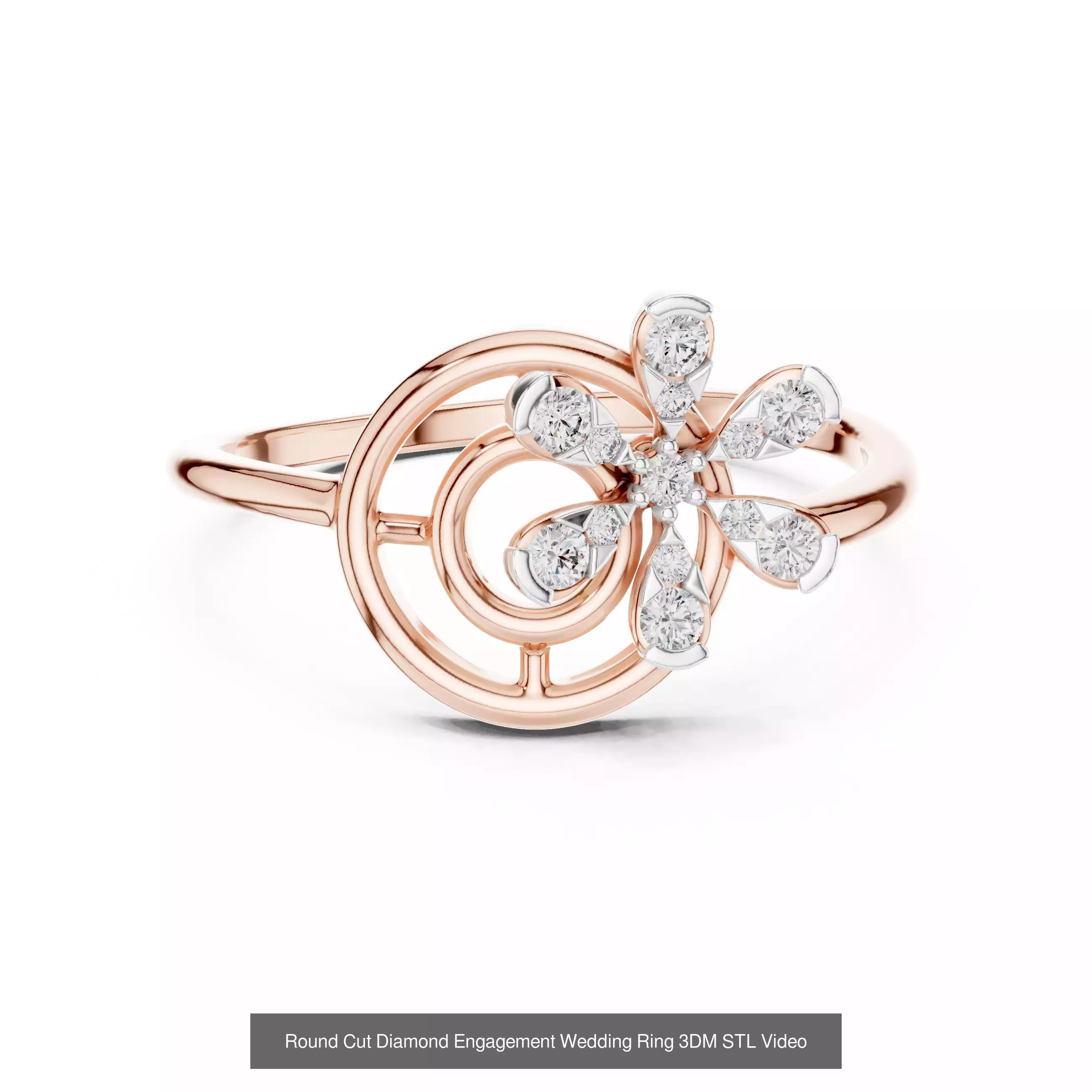 64 Light Weight Dainty Ring 3DM STL OBJK FBX 3 Render Video 3D Model Collection_46