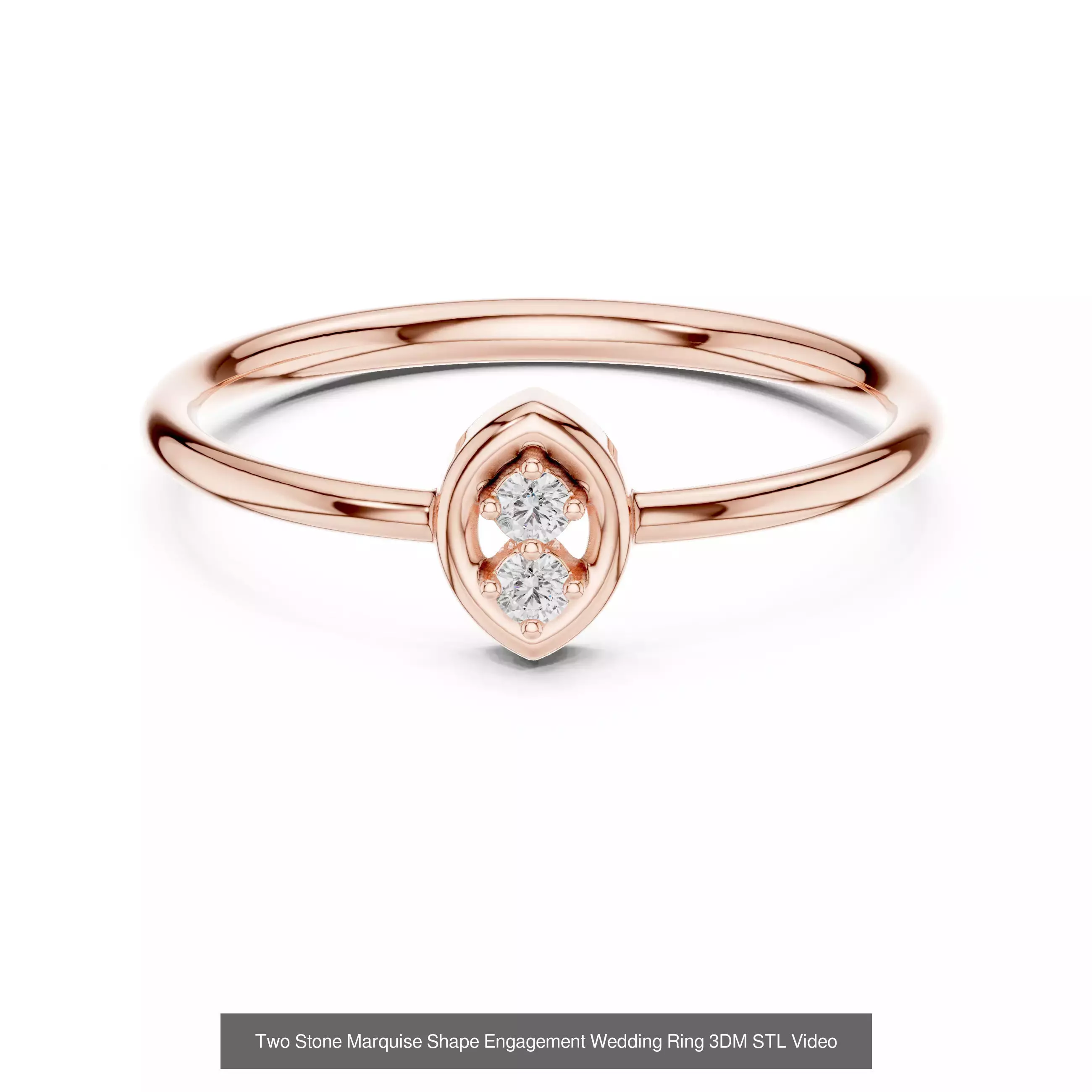 64 Light Weight Dainty Ring 3DM STL OBJK FBX 3 Render Video 3D Model Collection_12