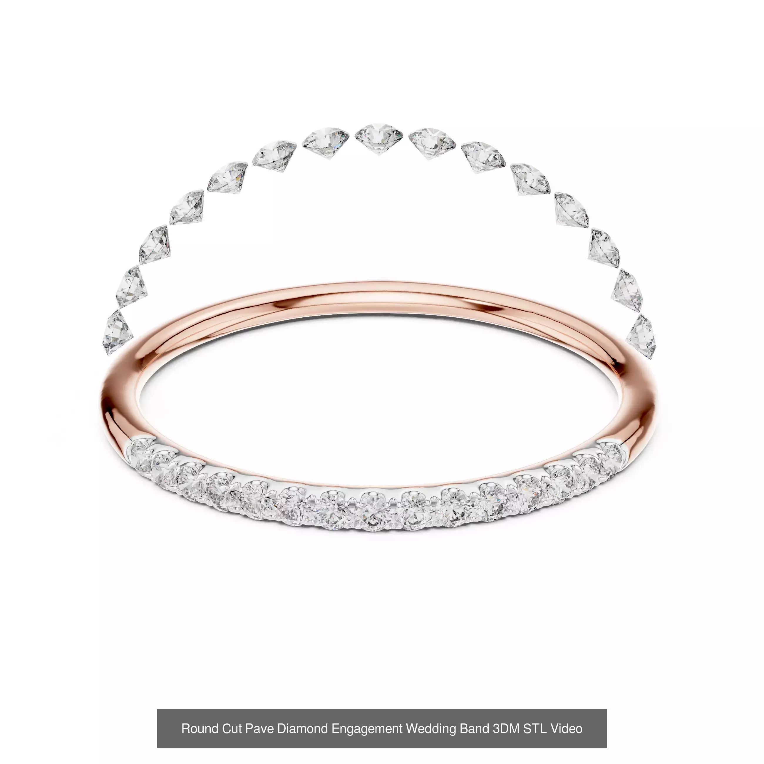 64 Light Weight Dainty Ring 3DM STL OBJK FBX 3 Render Video 3D Model Collection_60